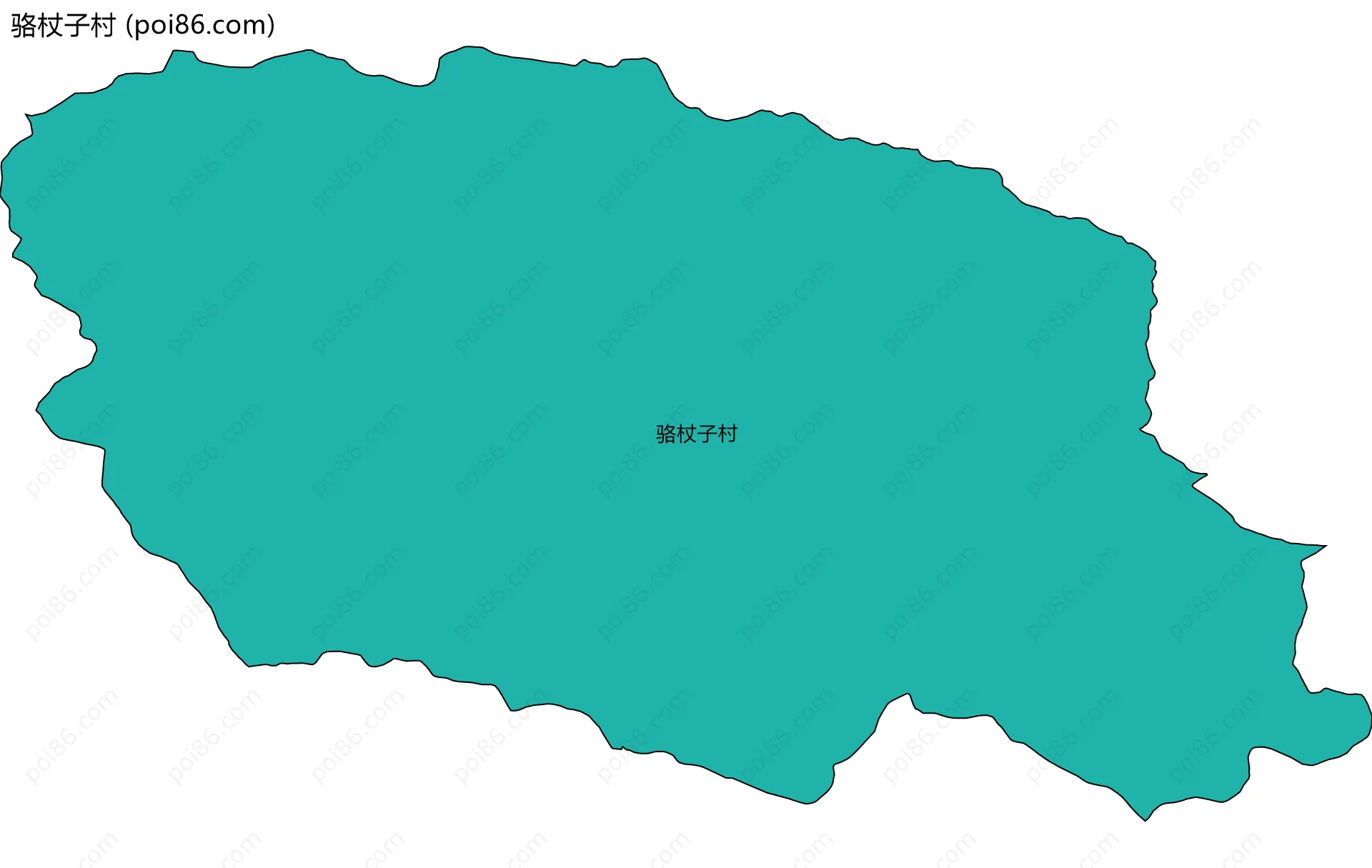 骆杖子村边界地图