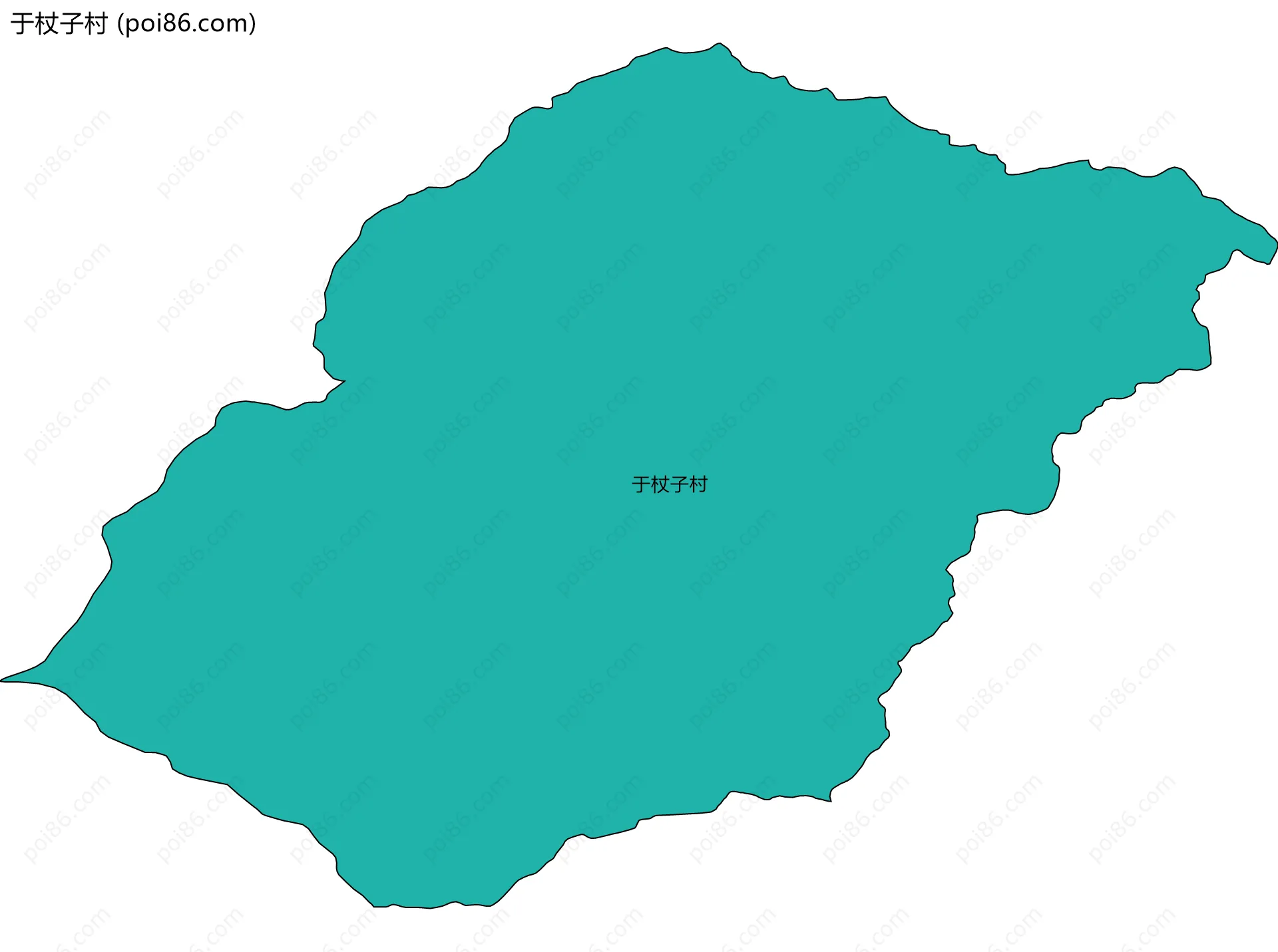 于杖子村边界地图