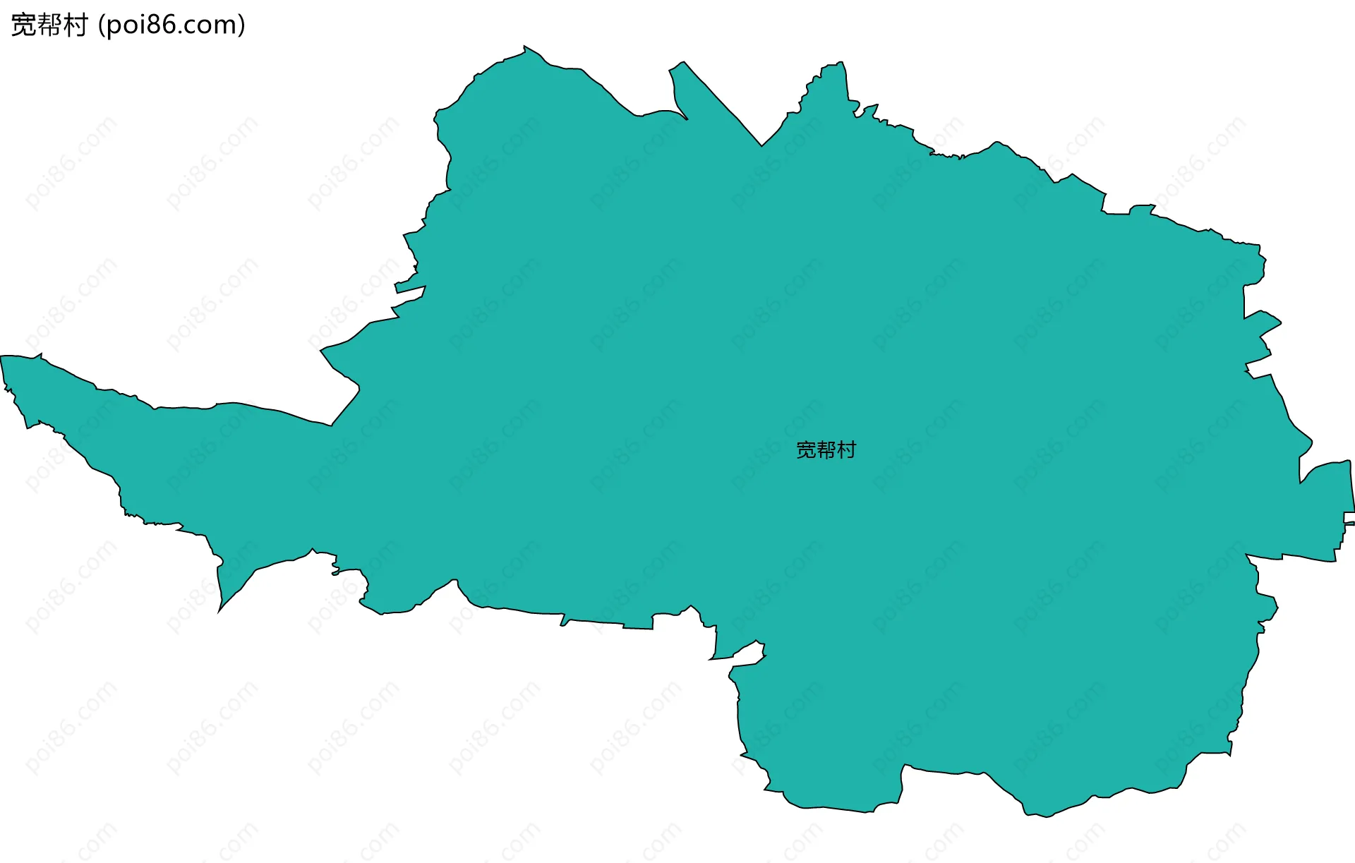 宽帮村边界地图