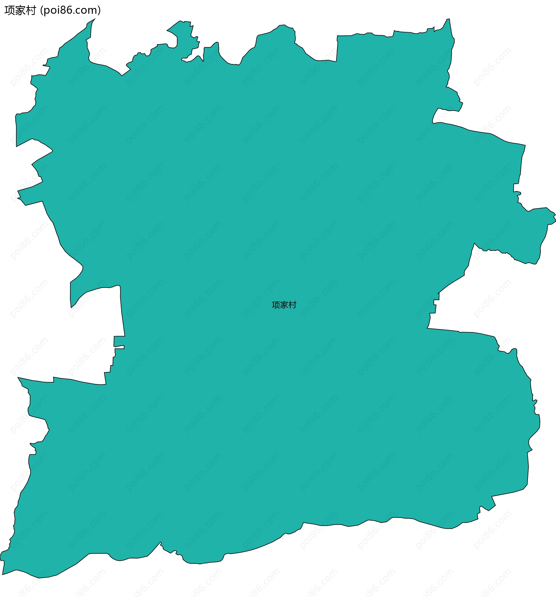 项家村边界地图