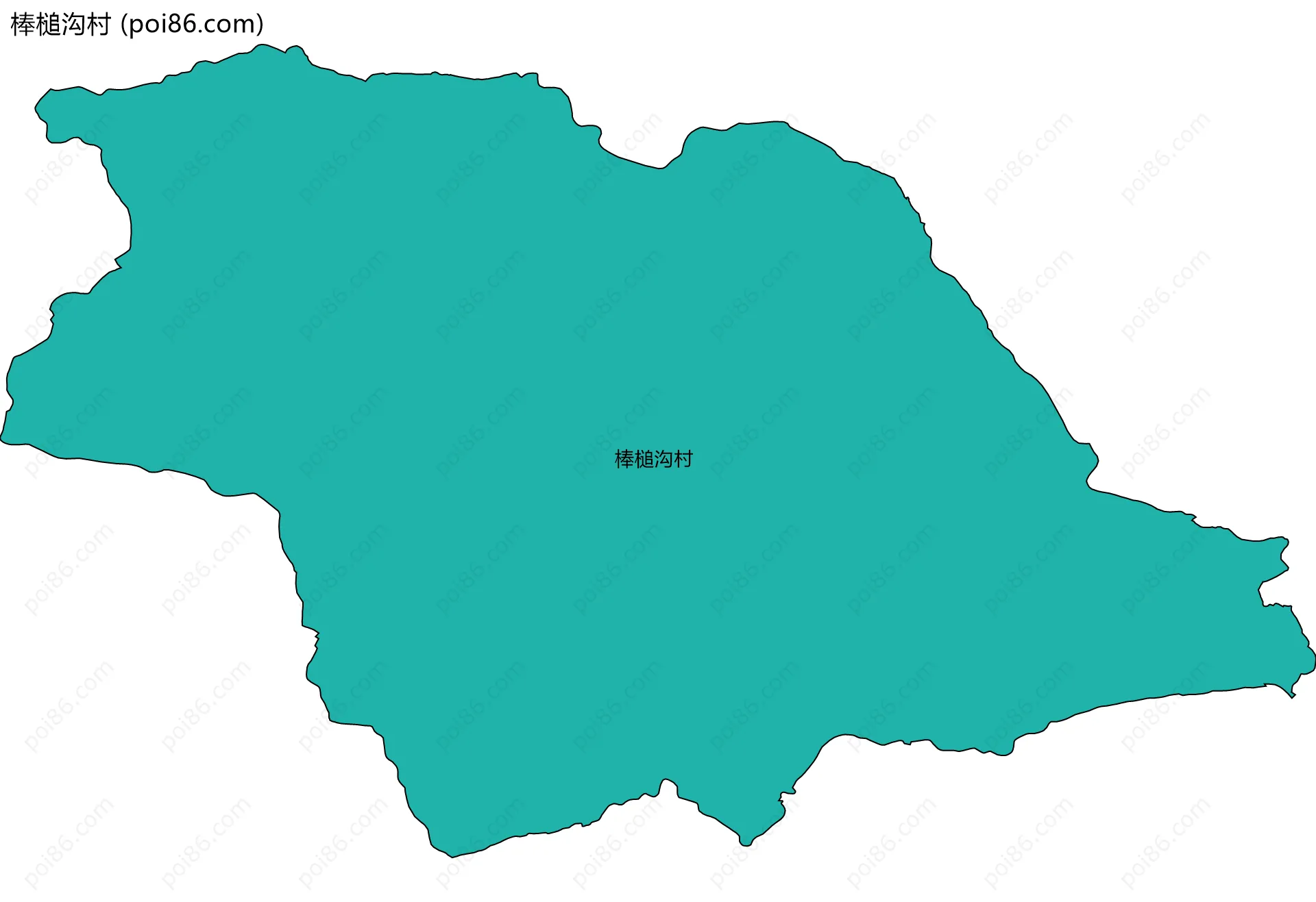 棒槌沟村边界地图