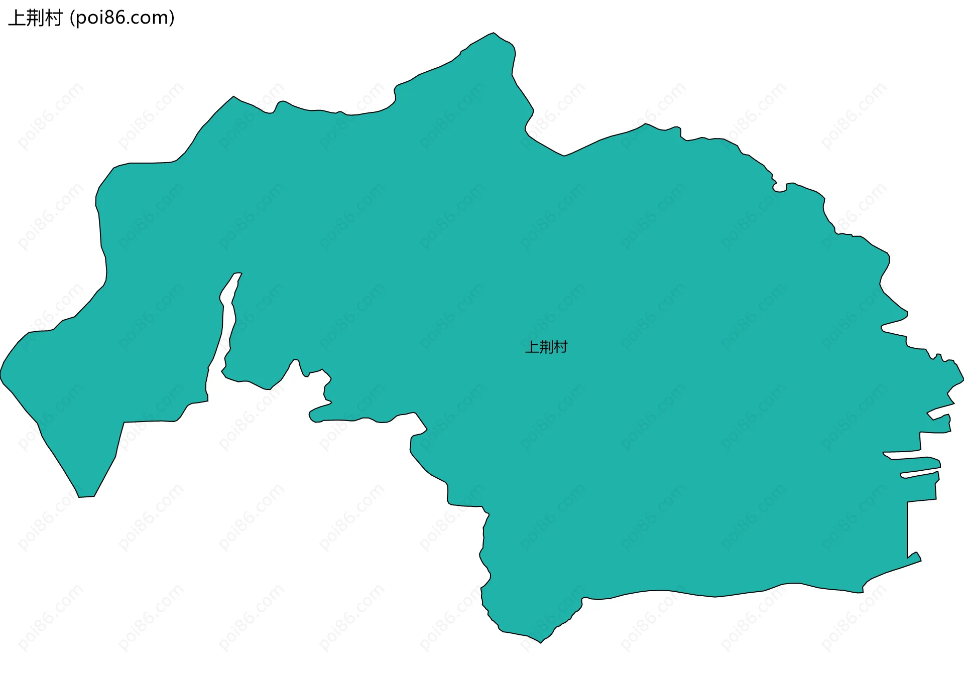 上荆村边界地图