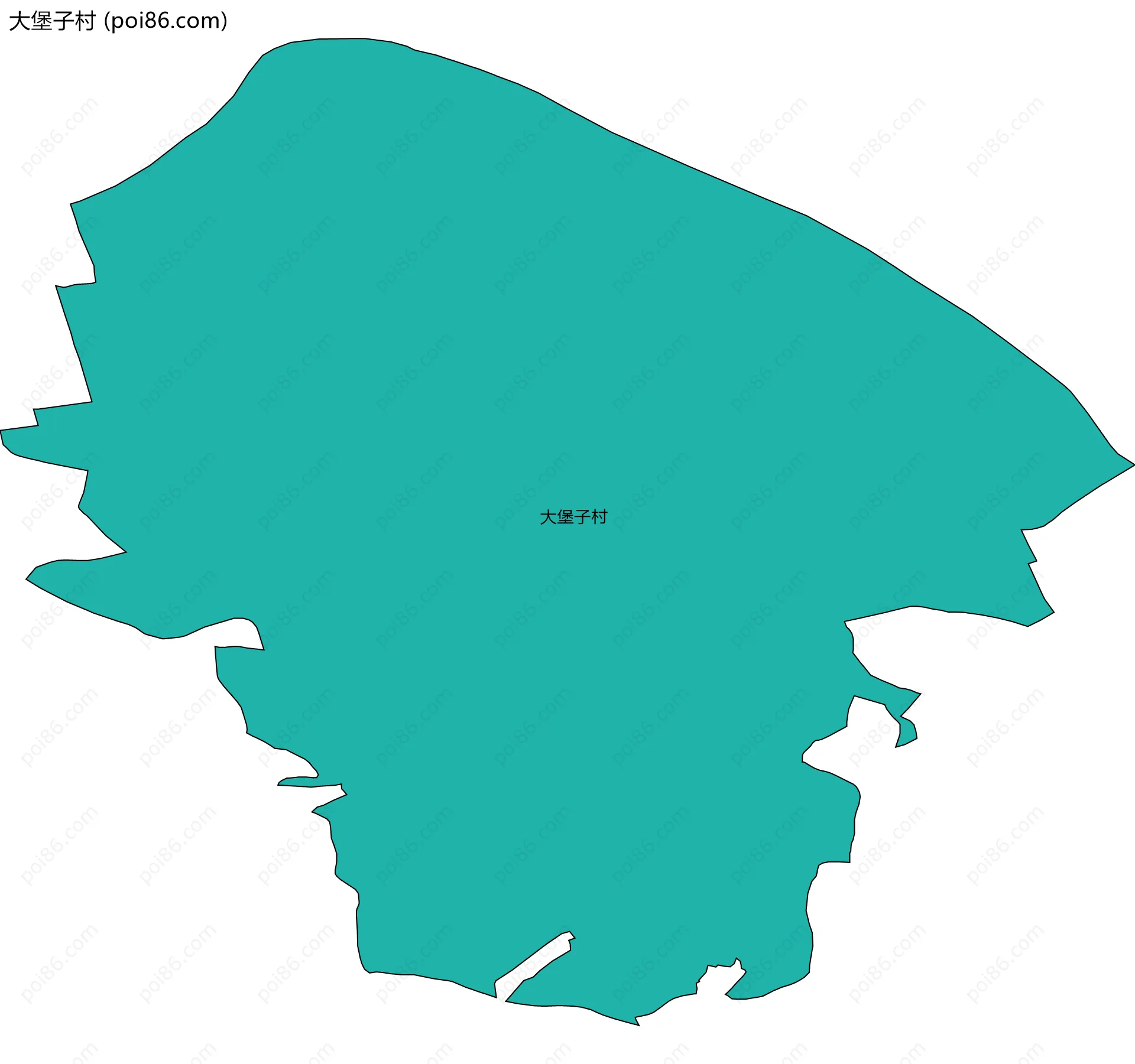 大堡子村边界地图