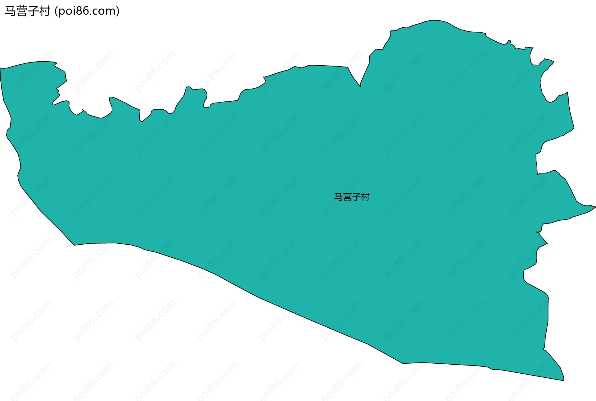 马营子村边界地图