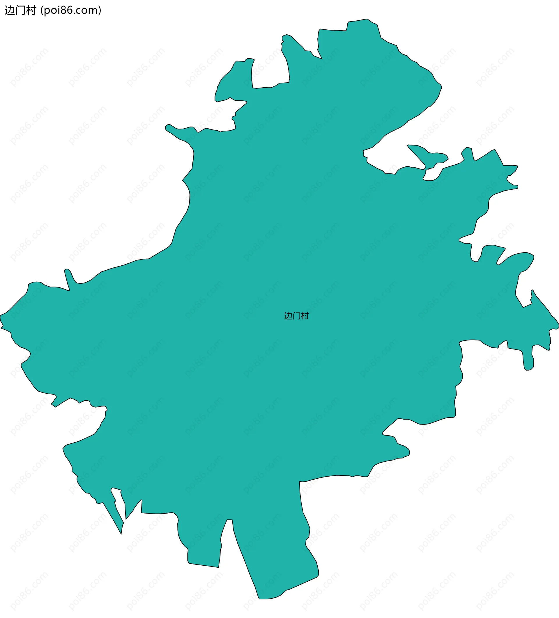 边门村边界地图