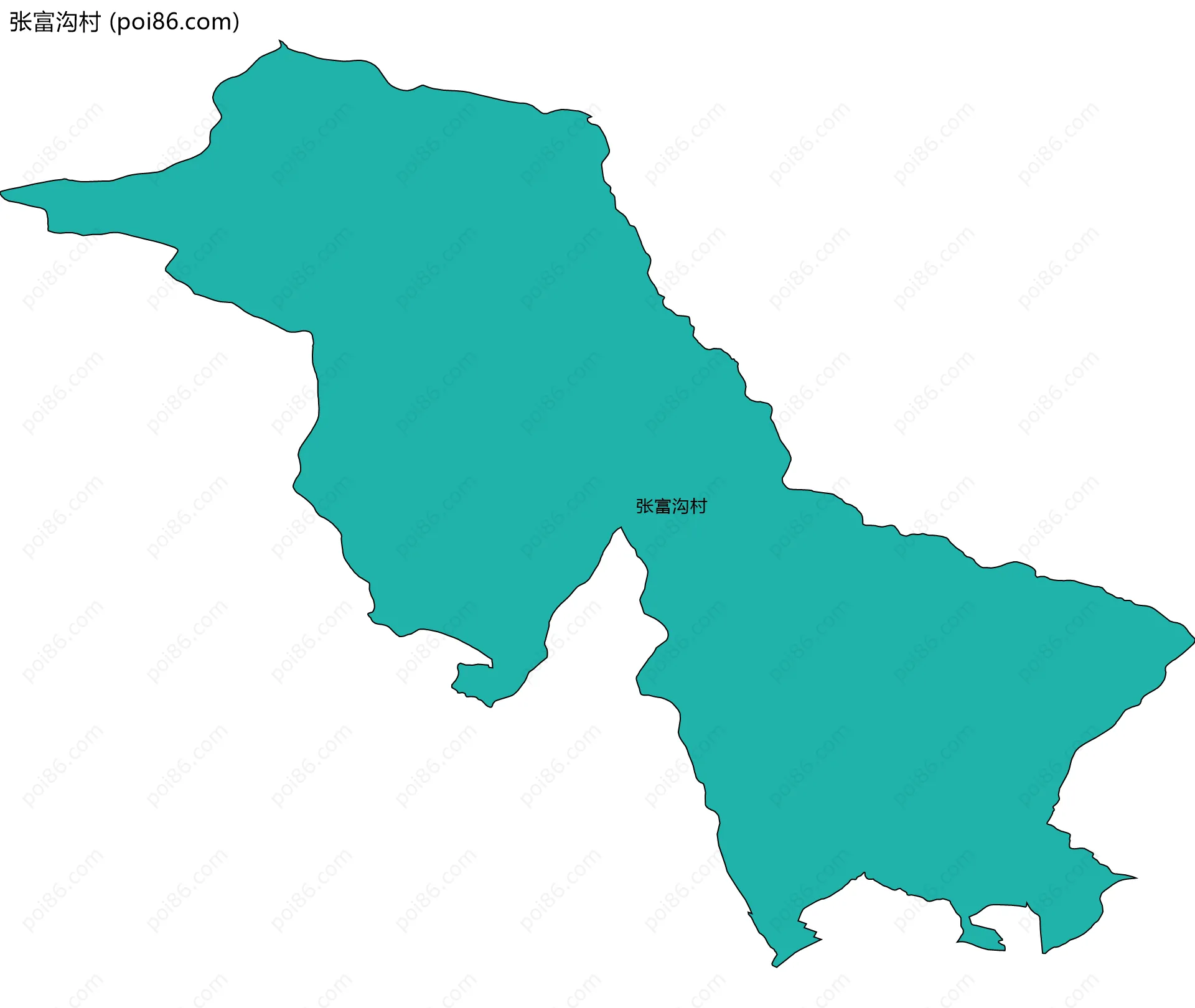 张富沟村边界地图