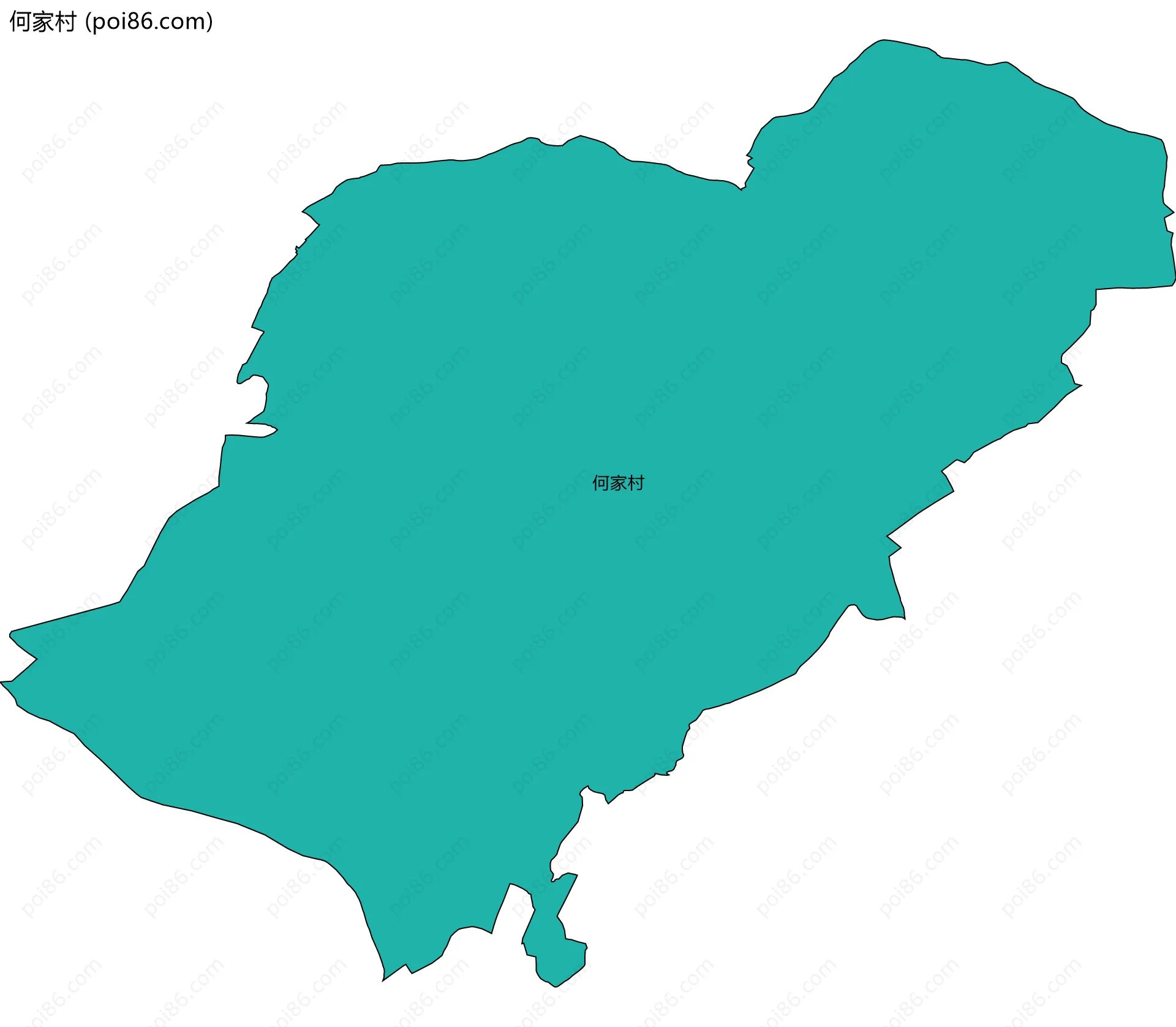 何家村边界地图