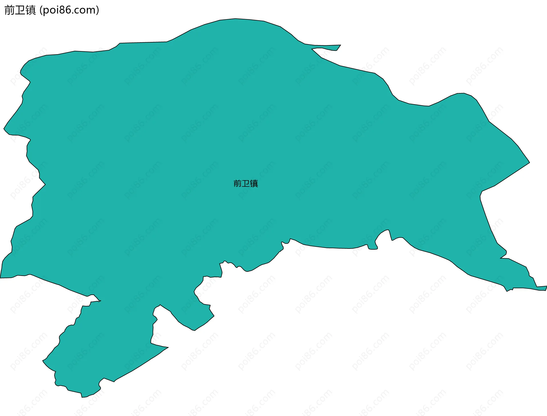 前卫镇边界地图