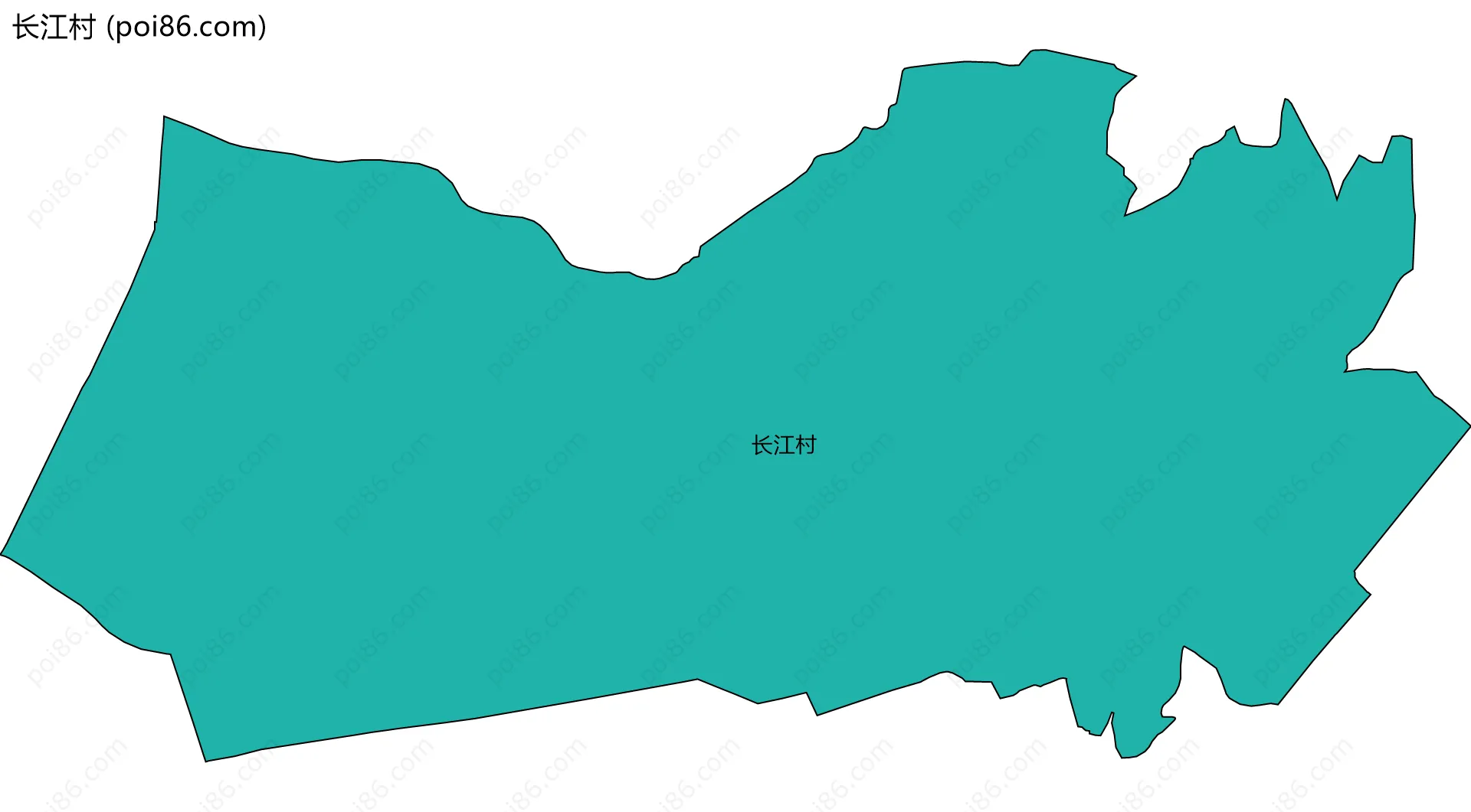 长江村边界地图