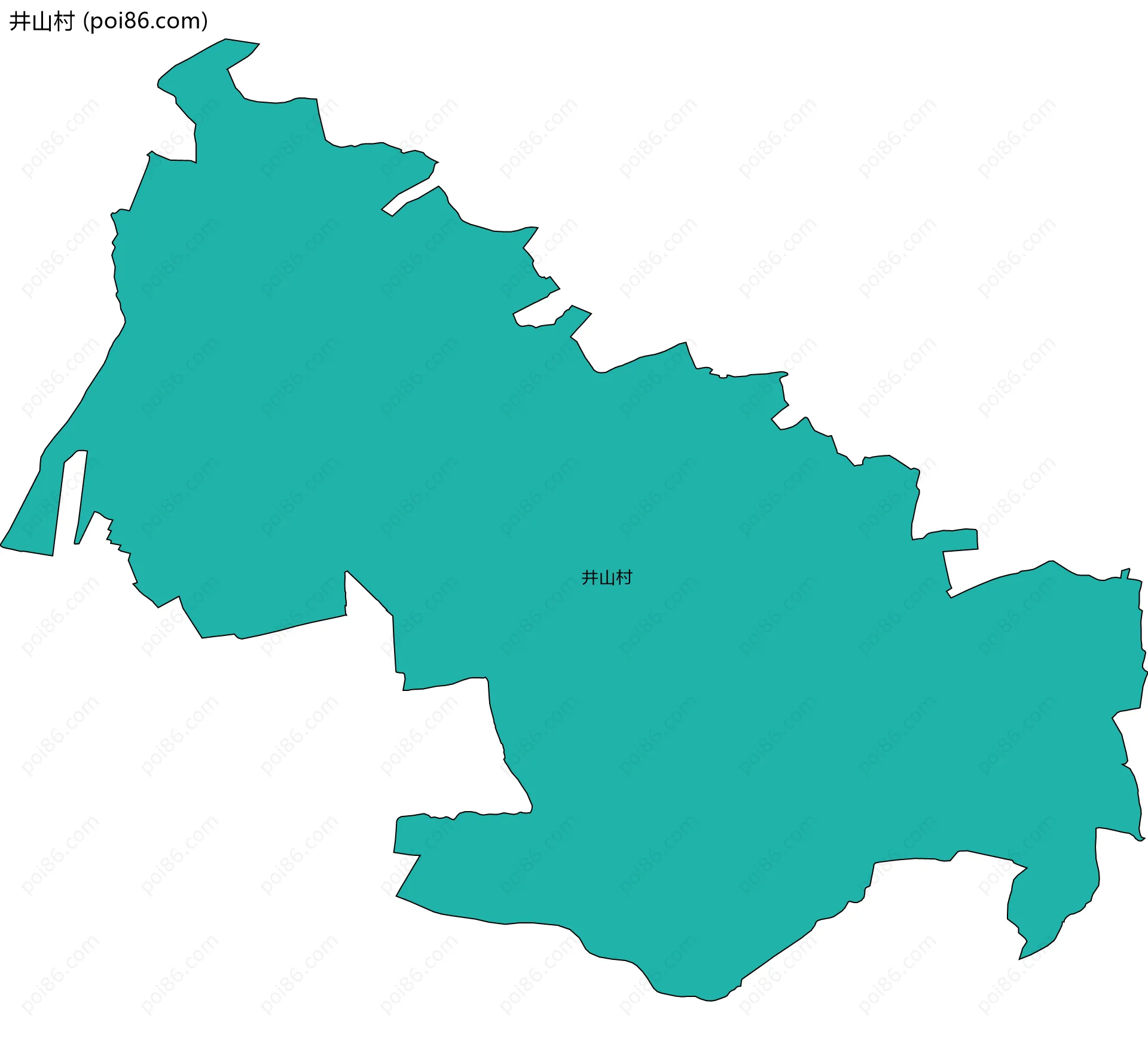 井山村边界地图