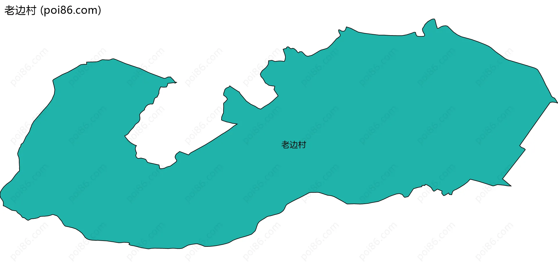 老边村边界地图