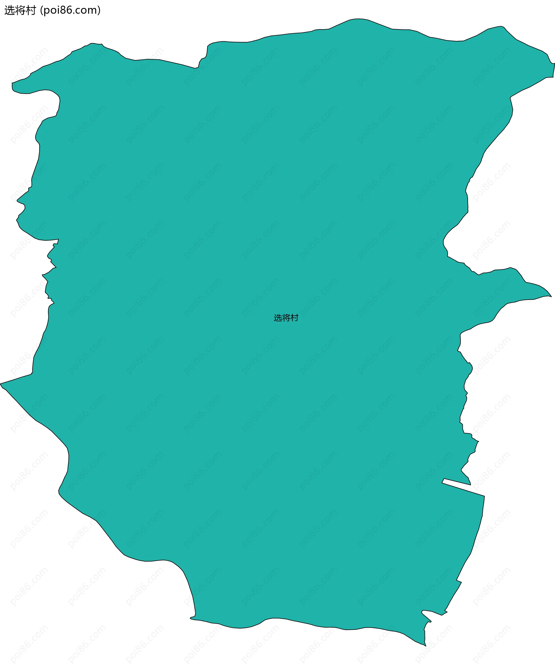 选将村边界地图