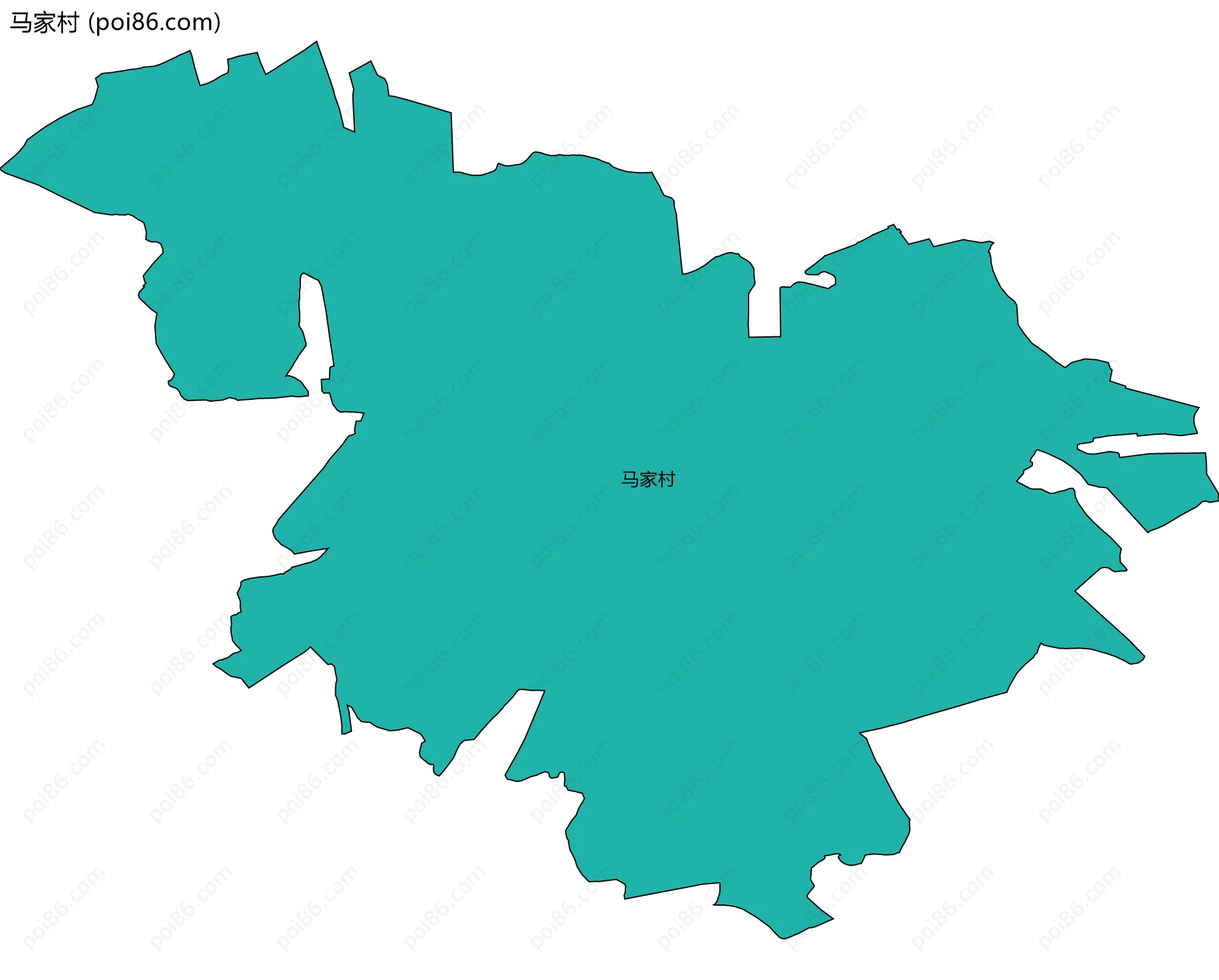 马家村边界地图