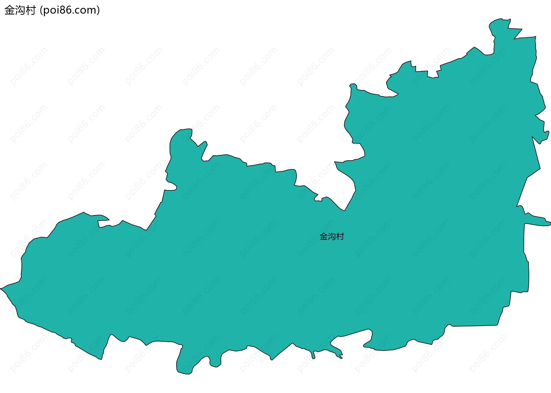 金沟村边界地图
