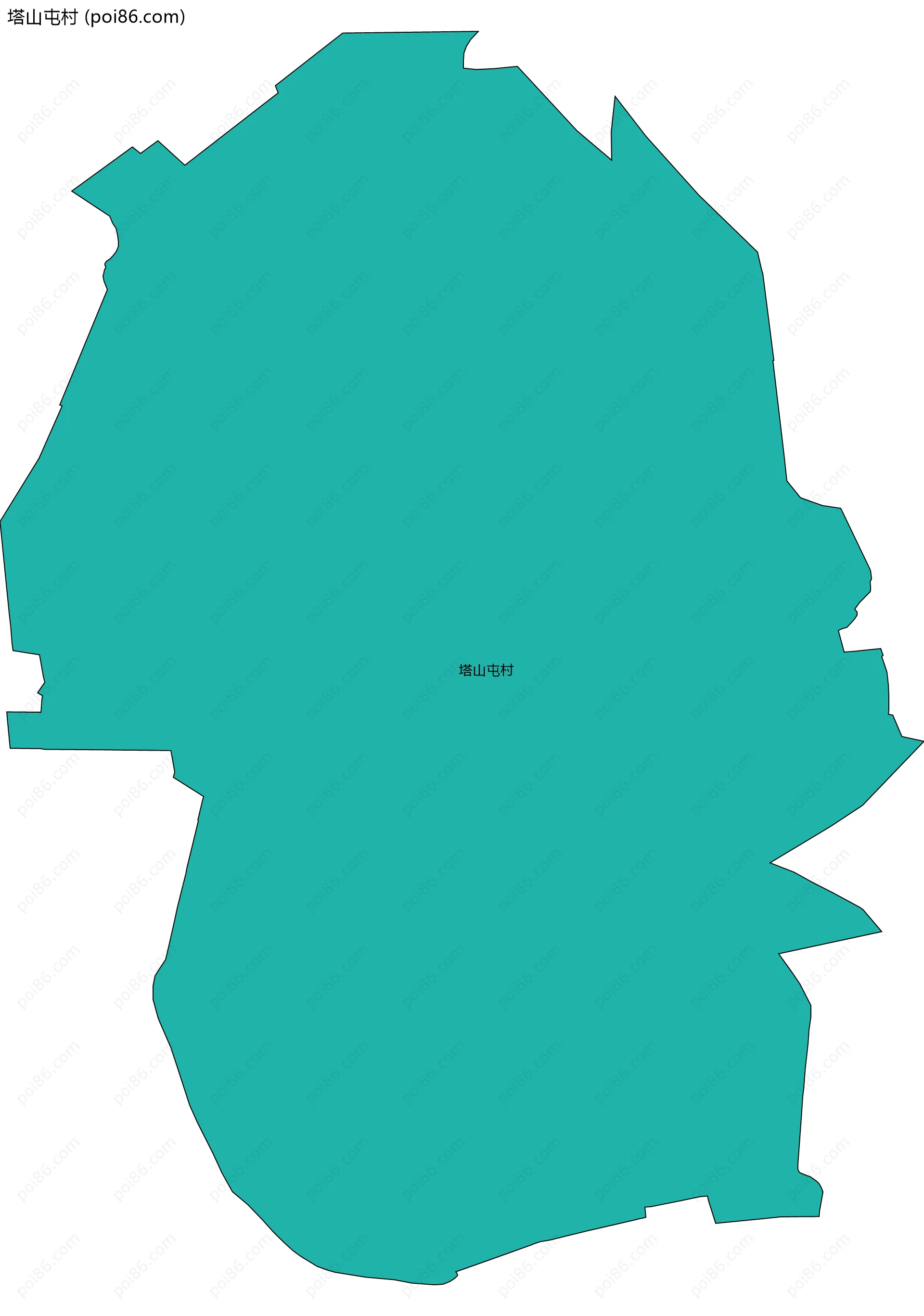 塔山屯村边界地图