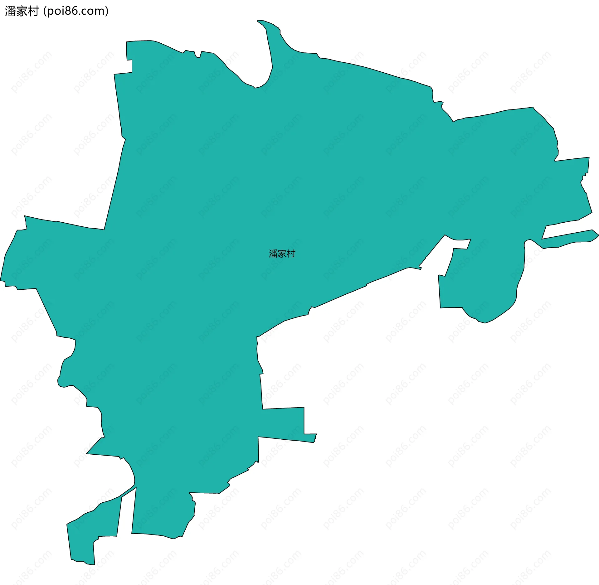 潘家村边界地图