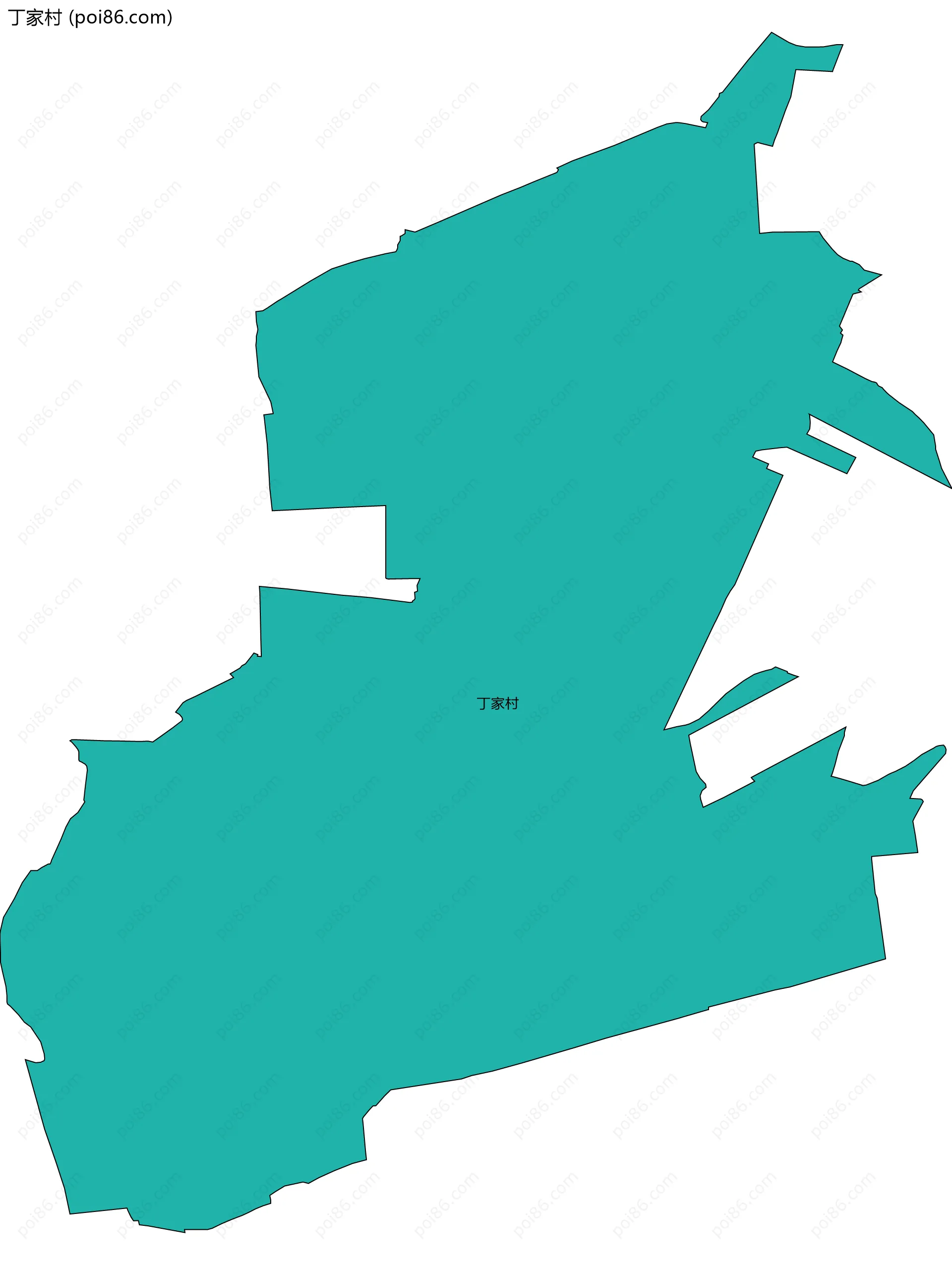 丁家村边界地图