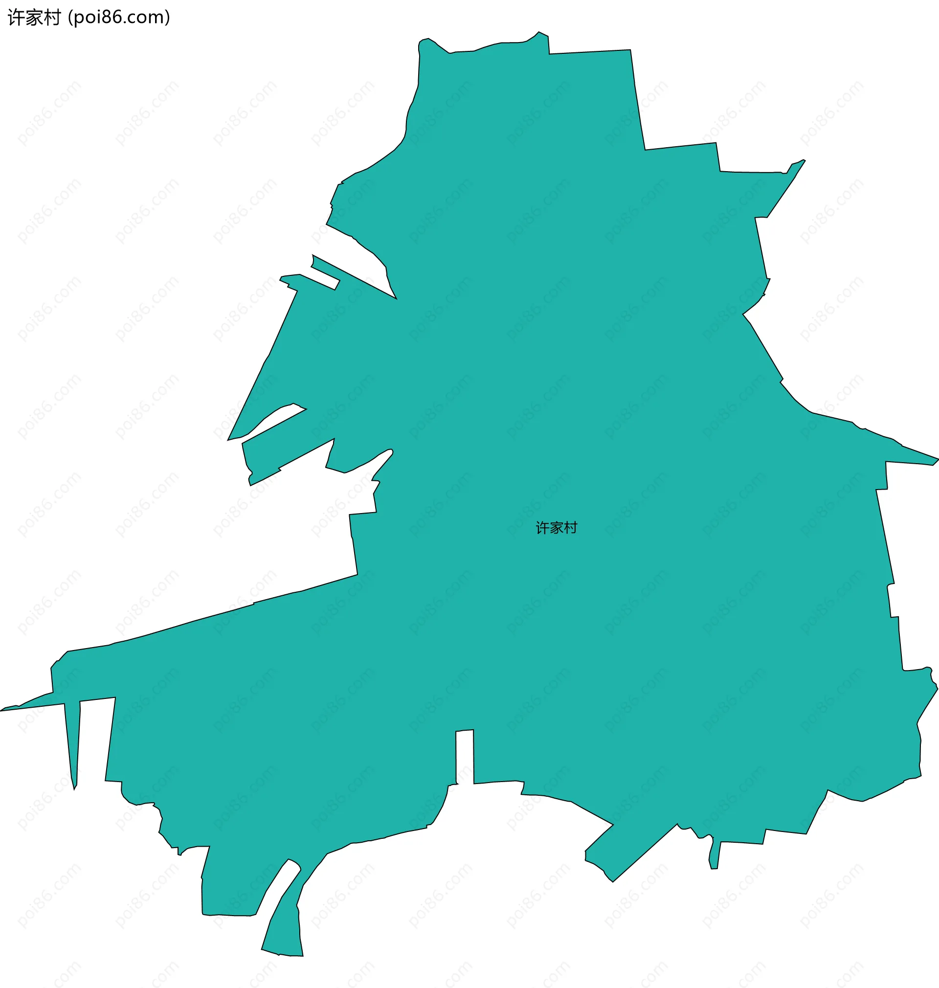 许家村边界地图