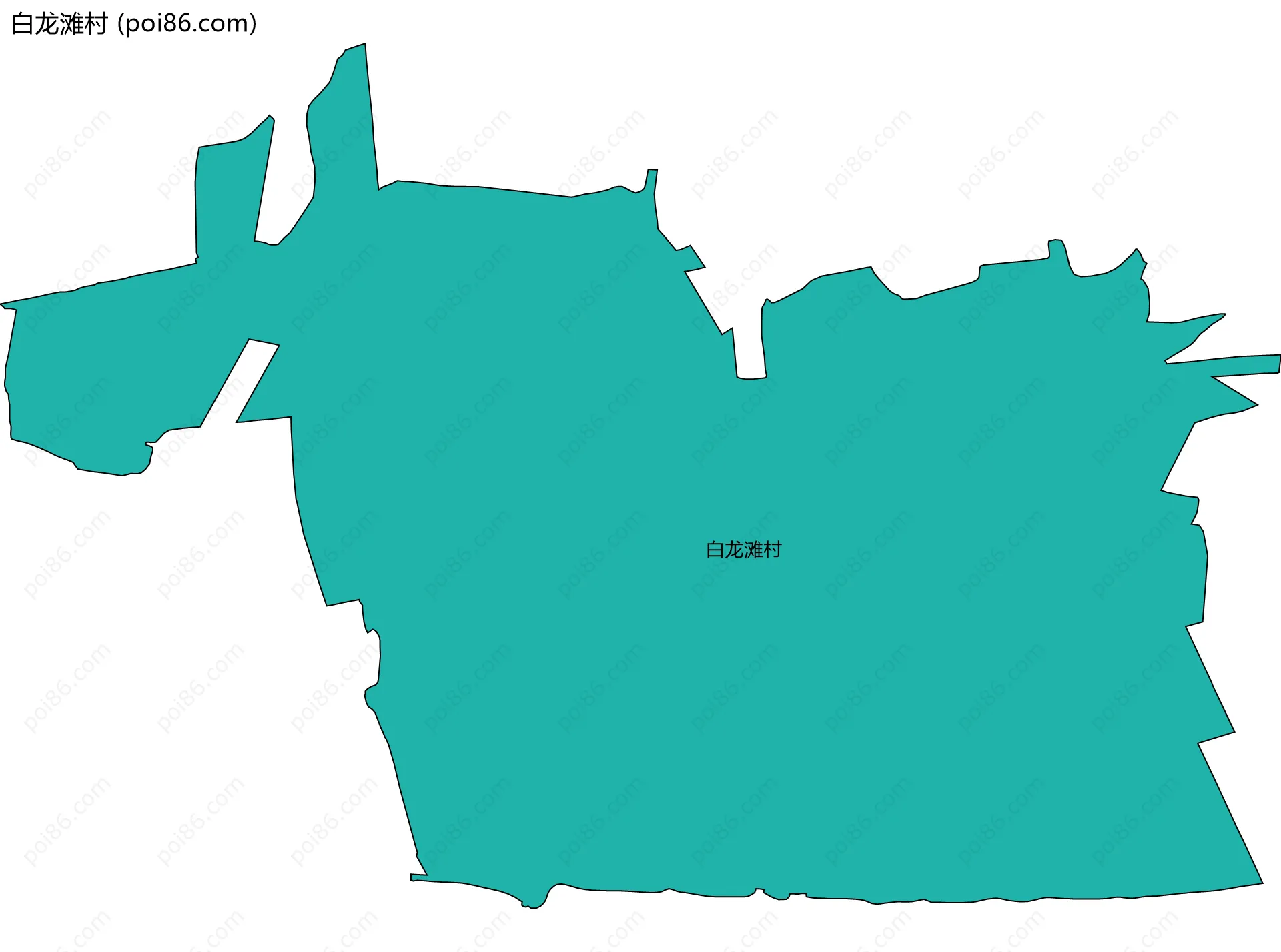 白龙滩村边界地图