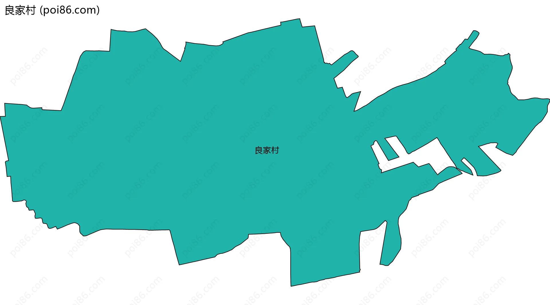 良家村边界地图