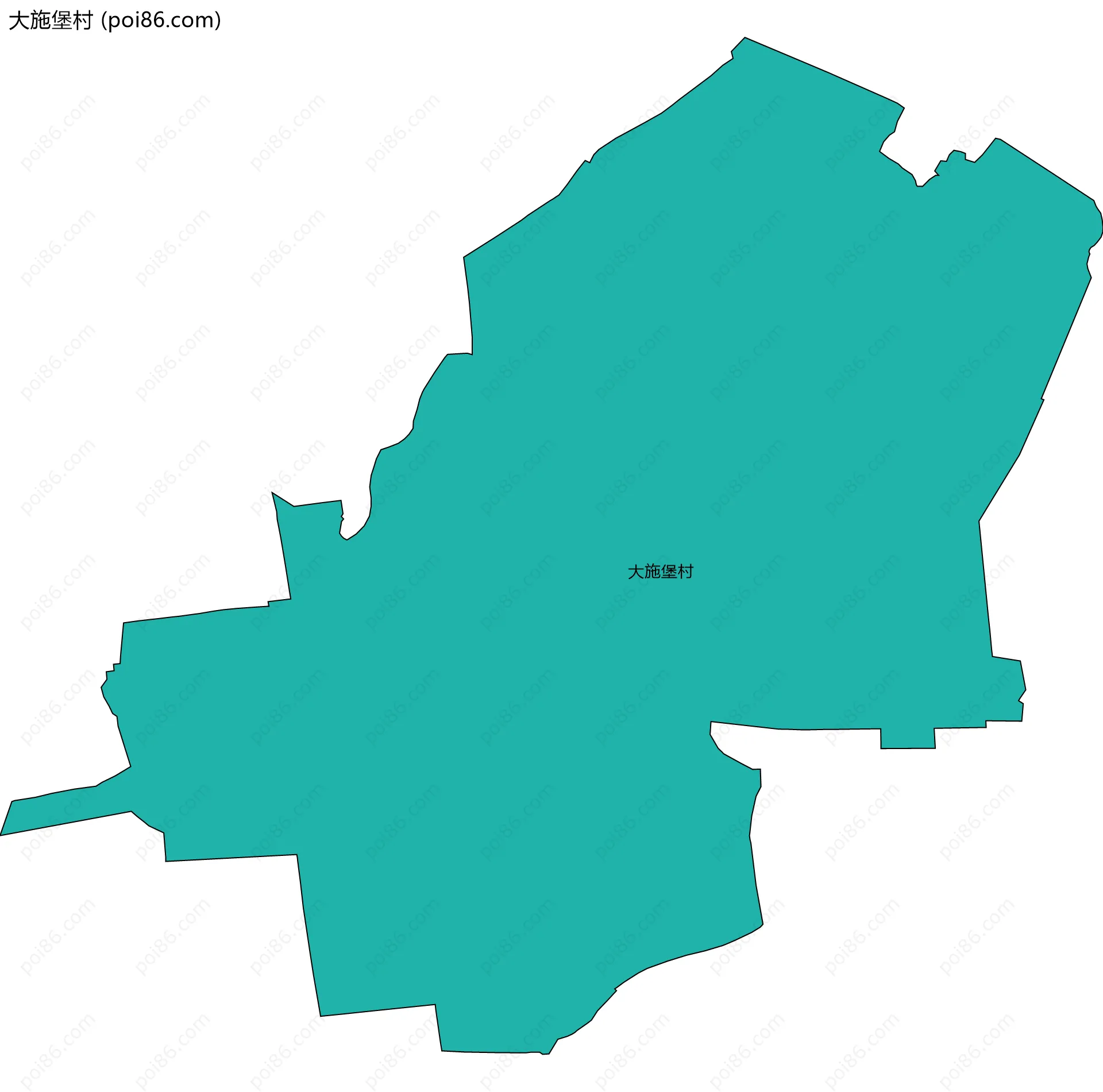 大施堡村边界地图