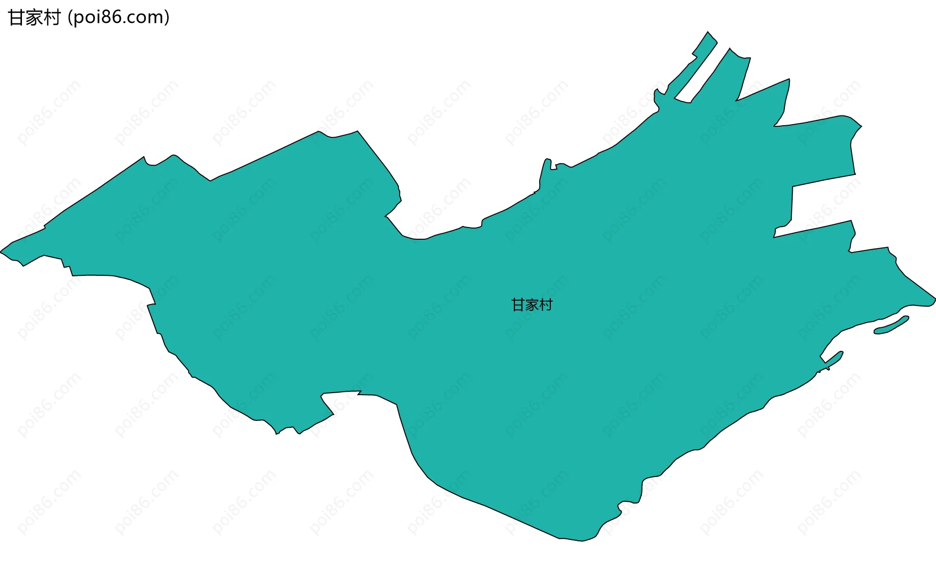 甘家村边界地图