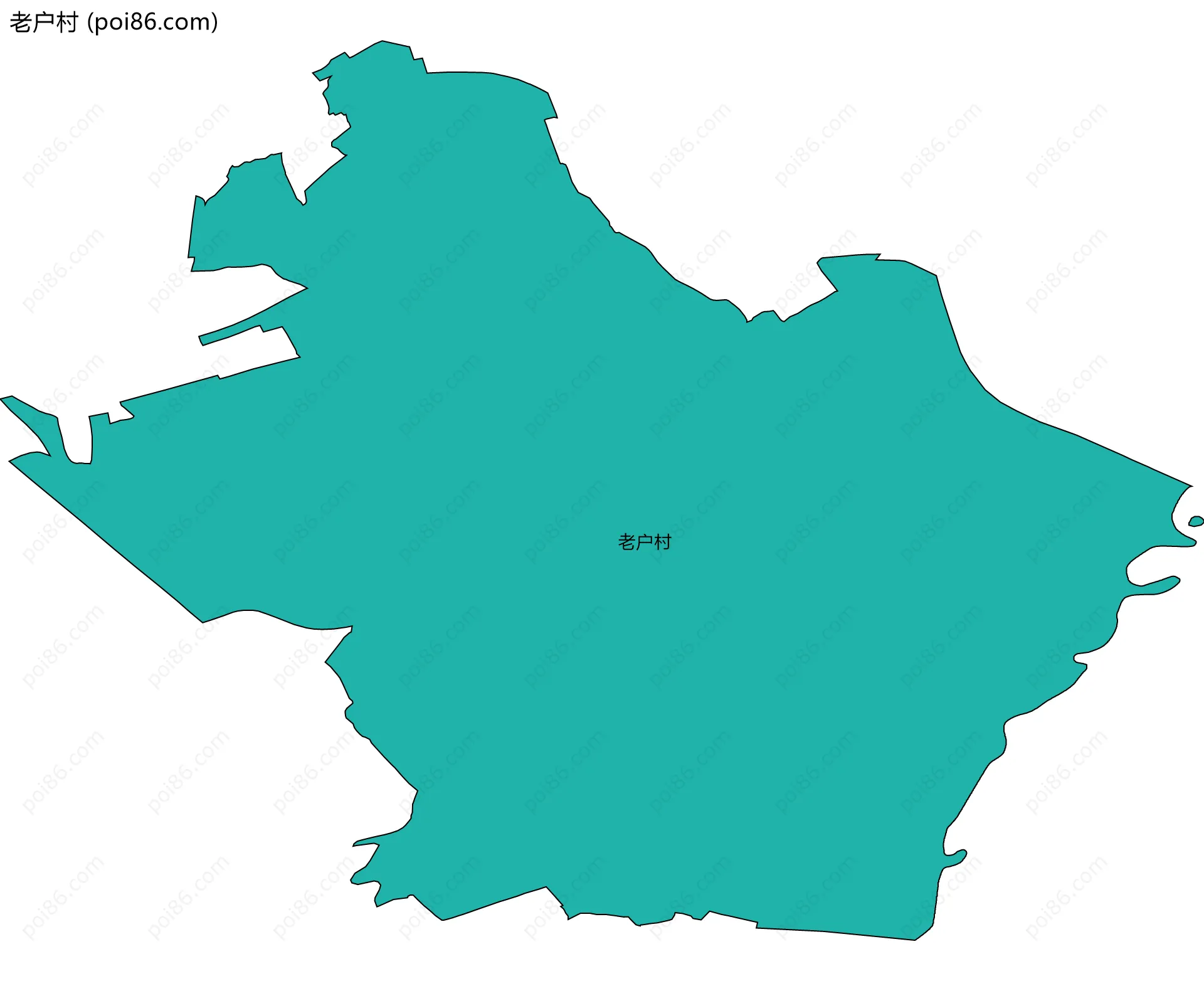 老户村边界地图