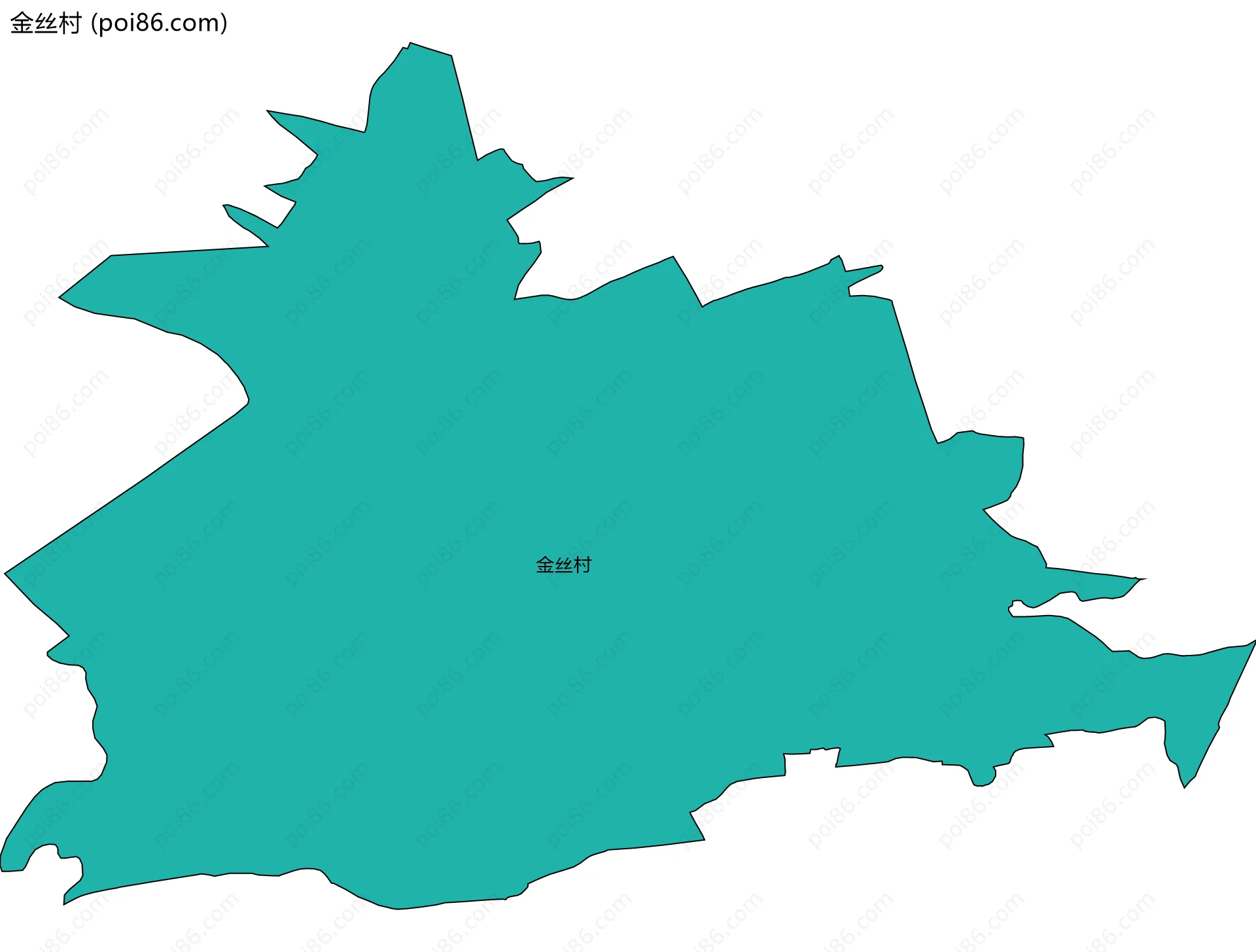 金丝村边界地图