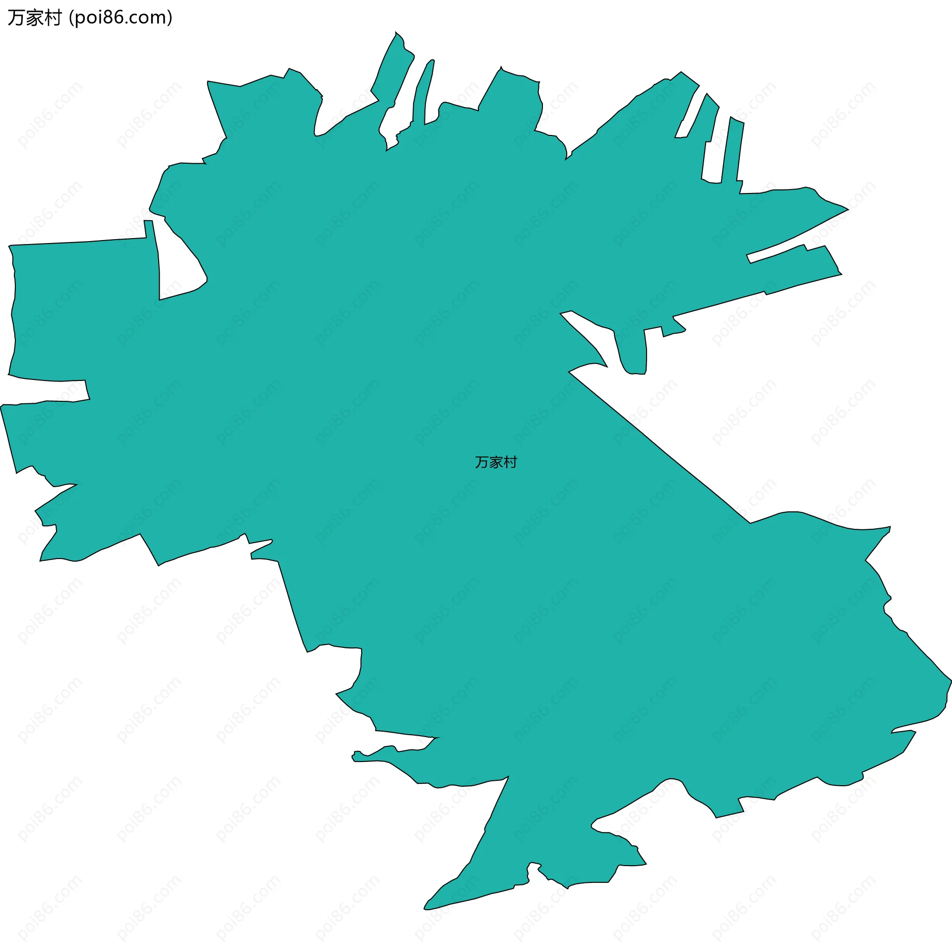 万家村边界地图