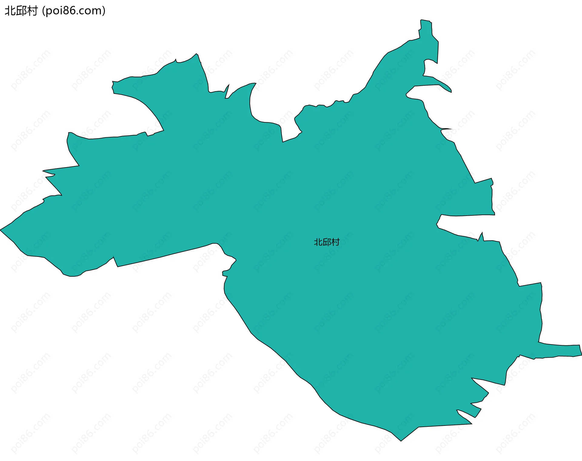 北邱村边界地图