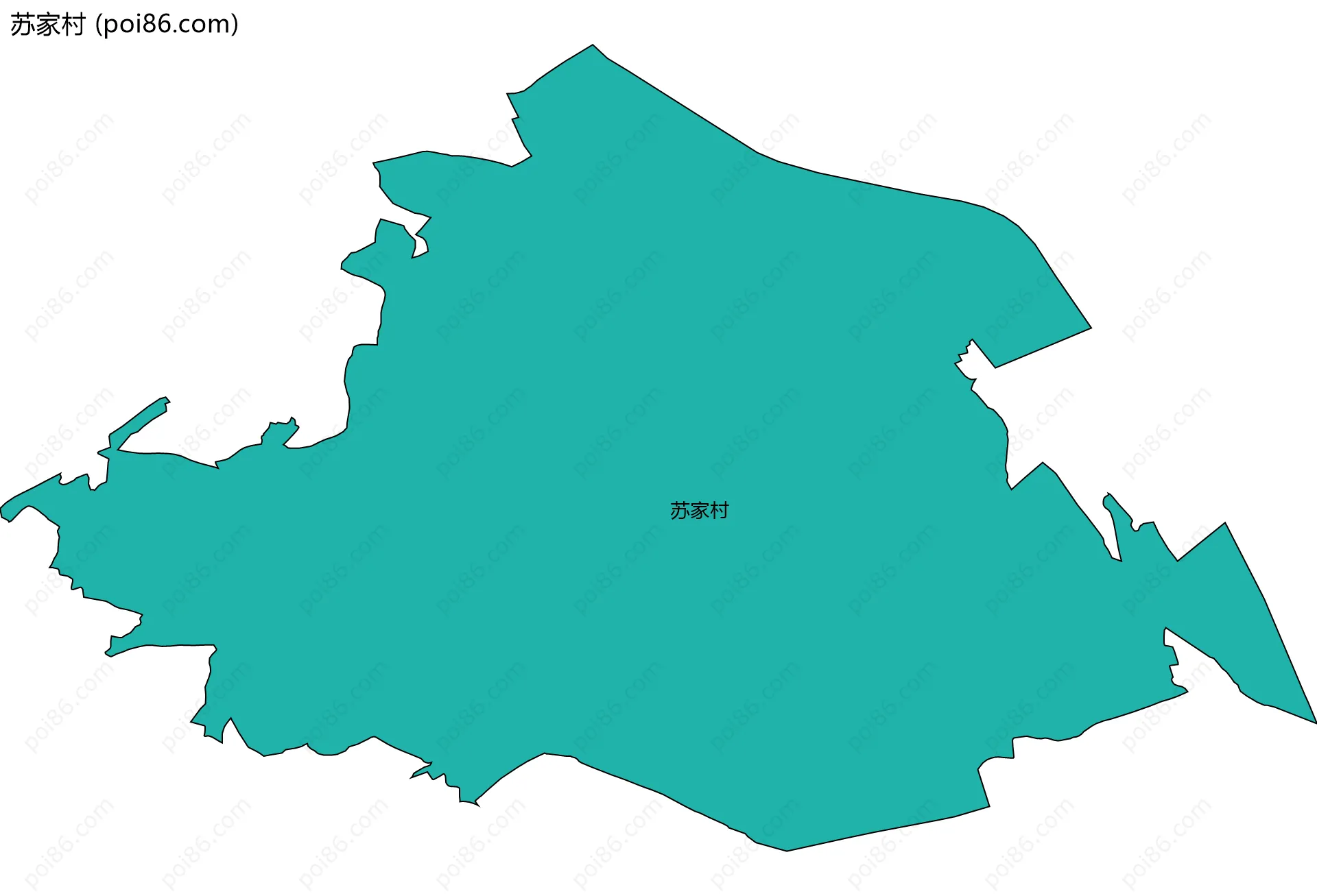 苏家村边界地图