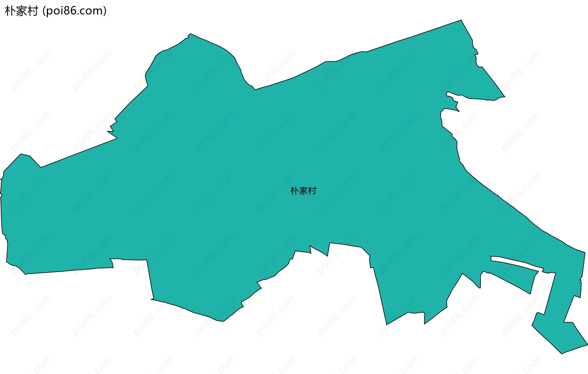 朴家村边界地图