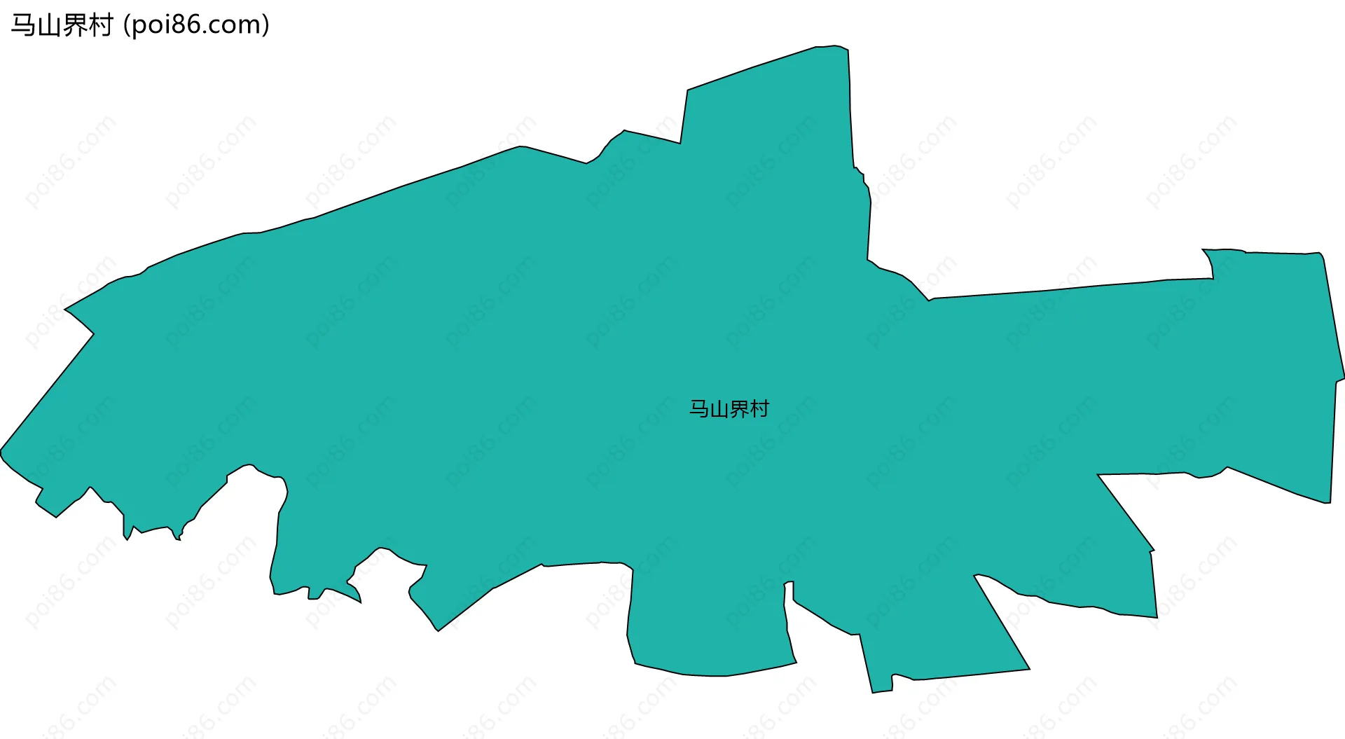 马山界村边界地图