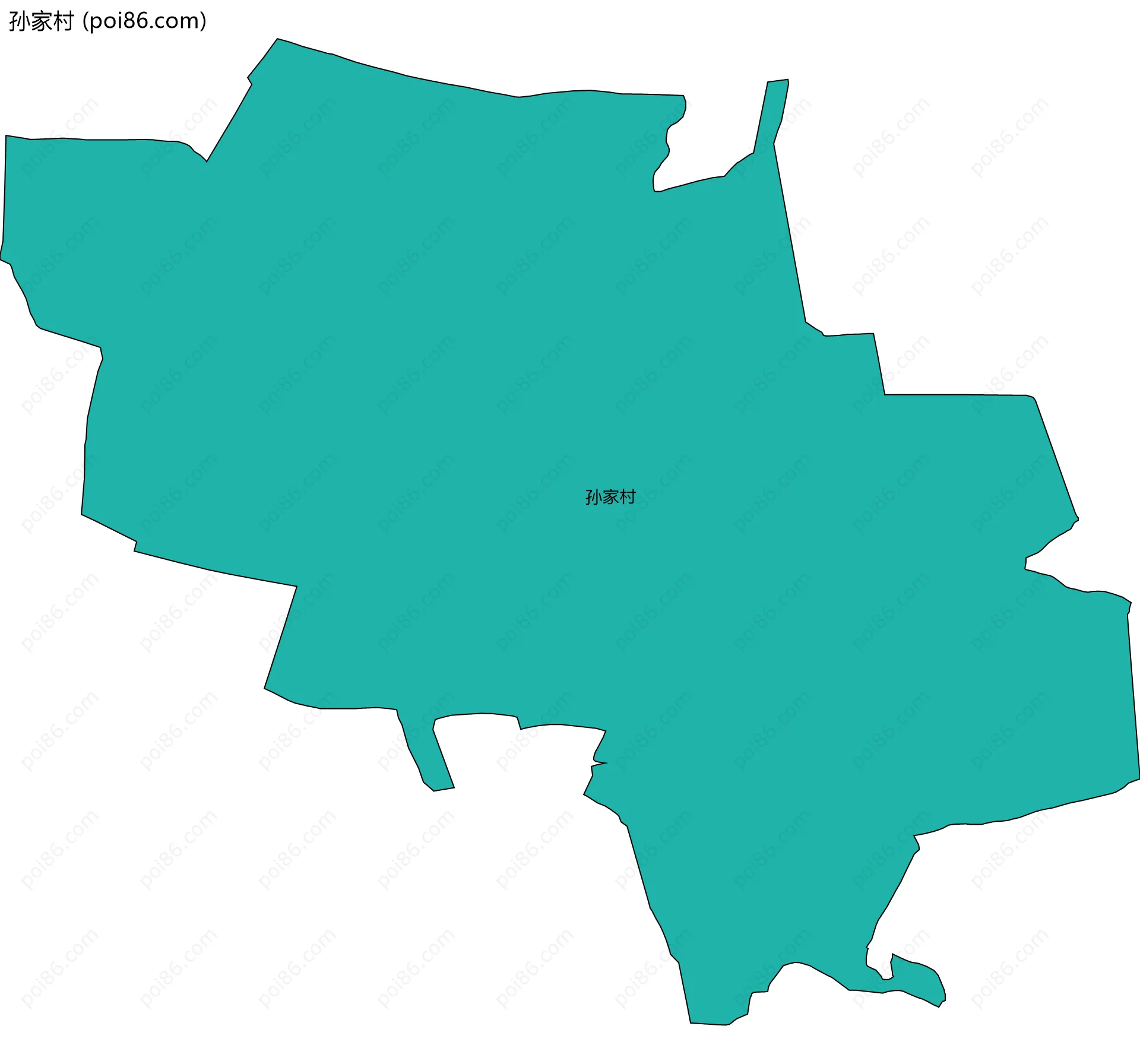 孙家村边界地图