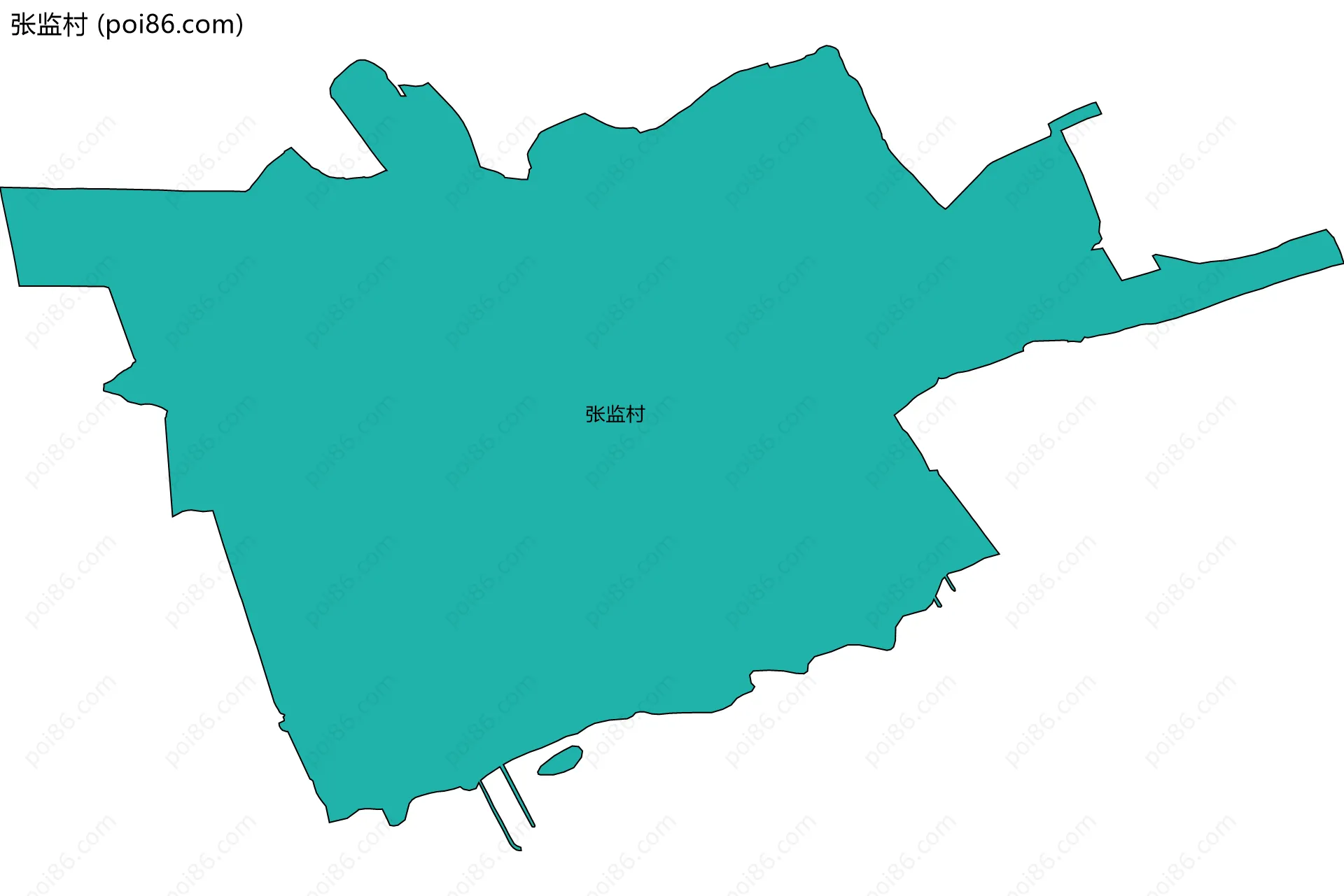 张监村边界地图