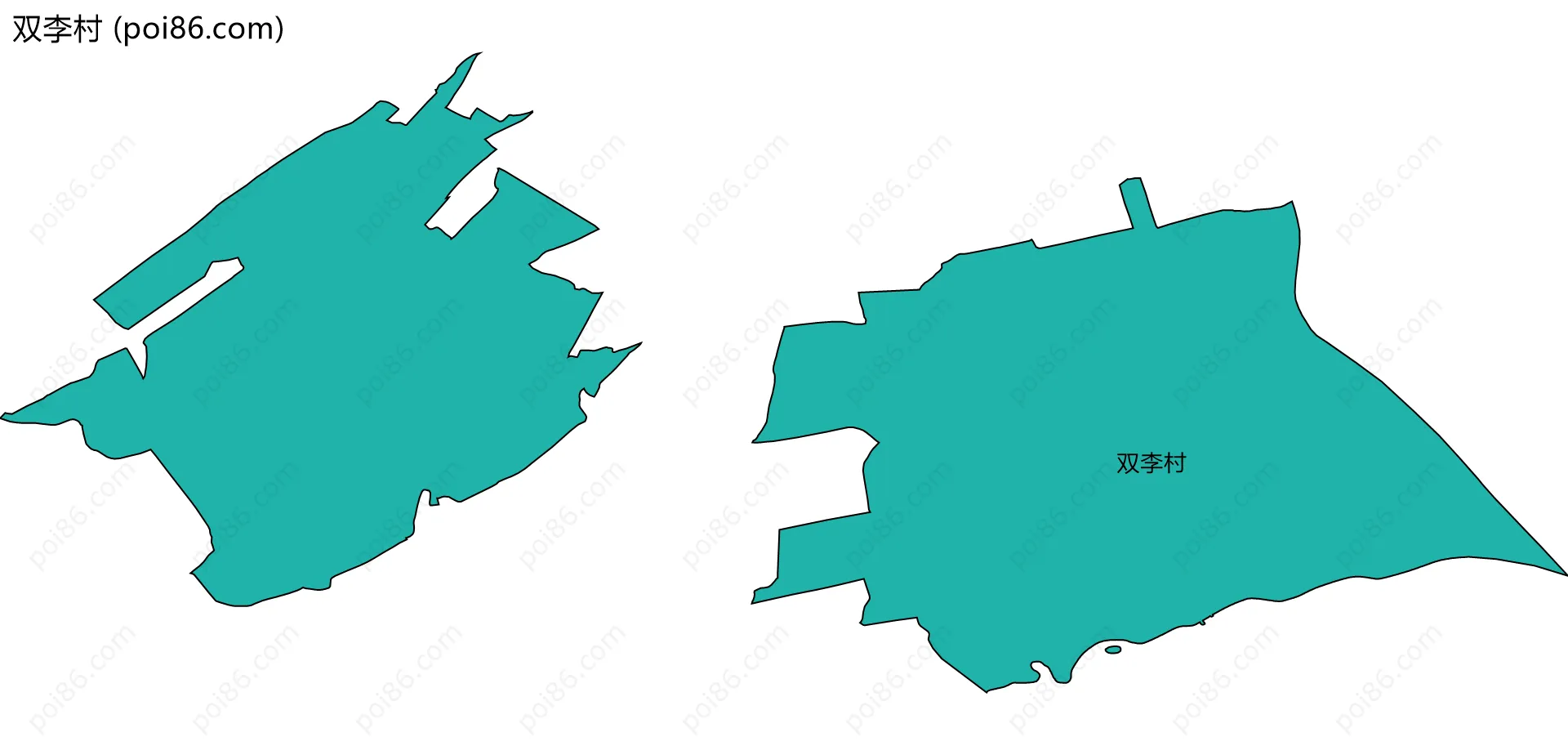 双李村边界地图