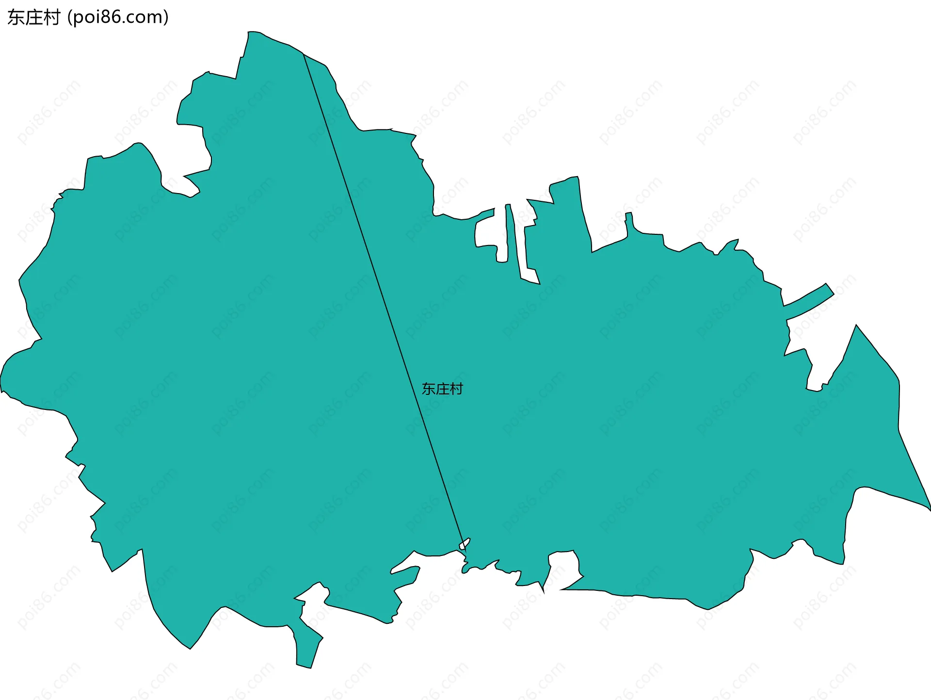 东庄村边界地图