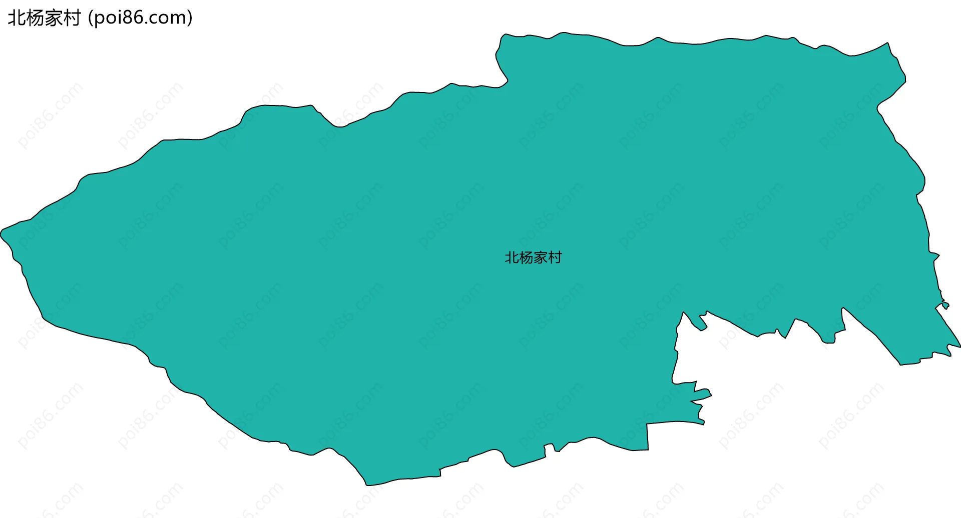 北杨家村边界地图