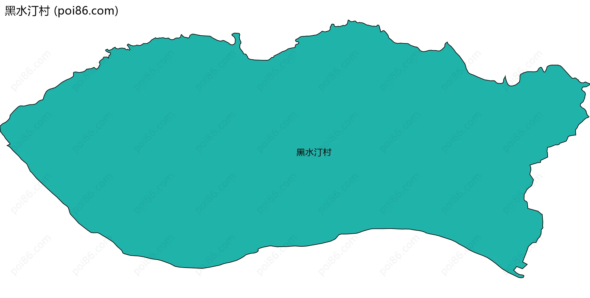 黑水汀村边界地图