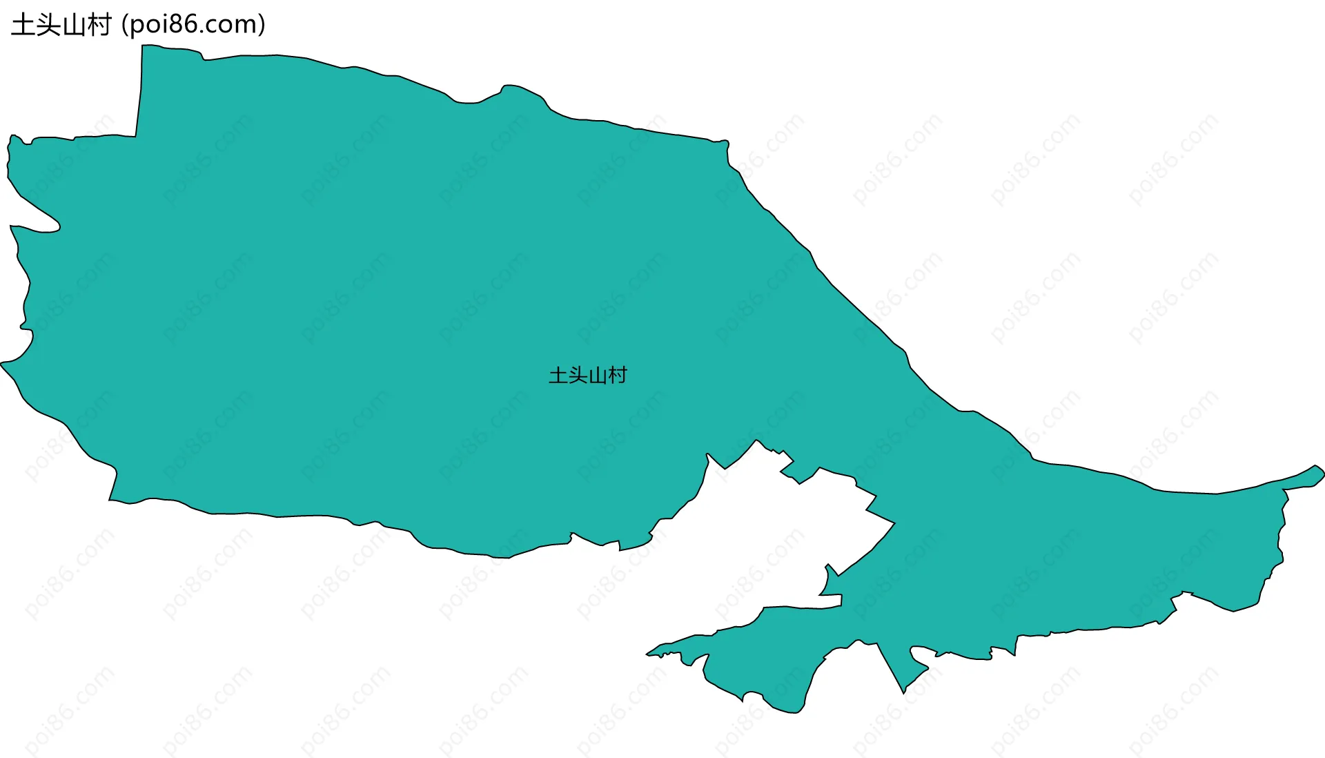 土头山村边界地图