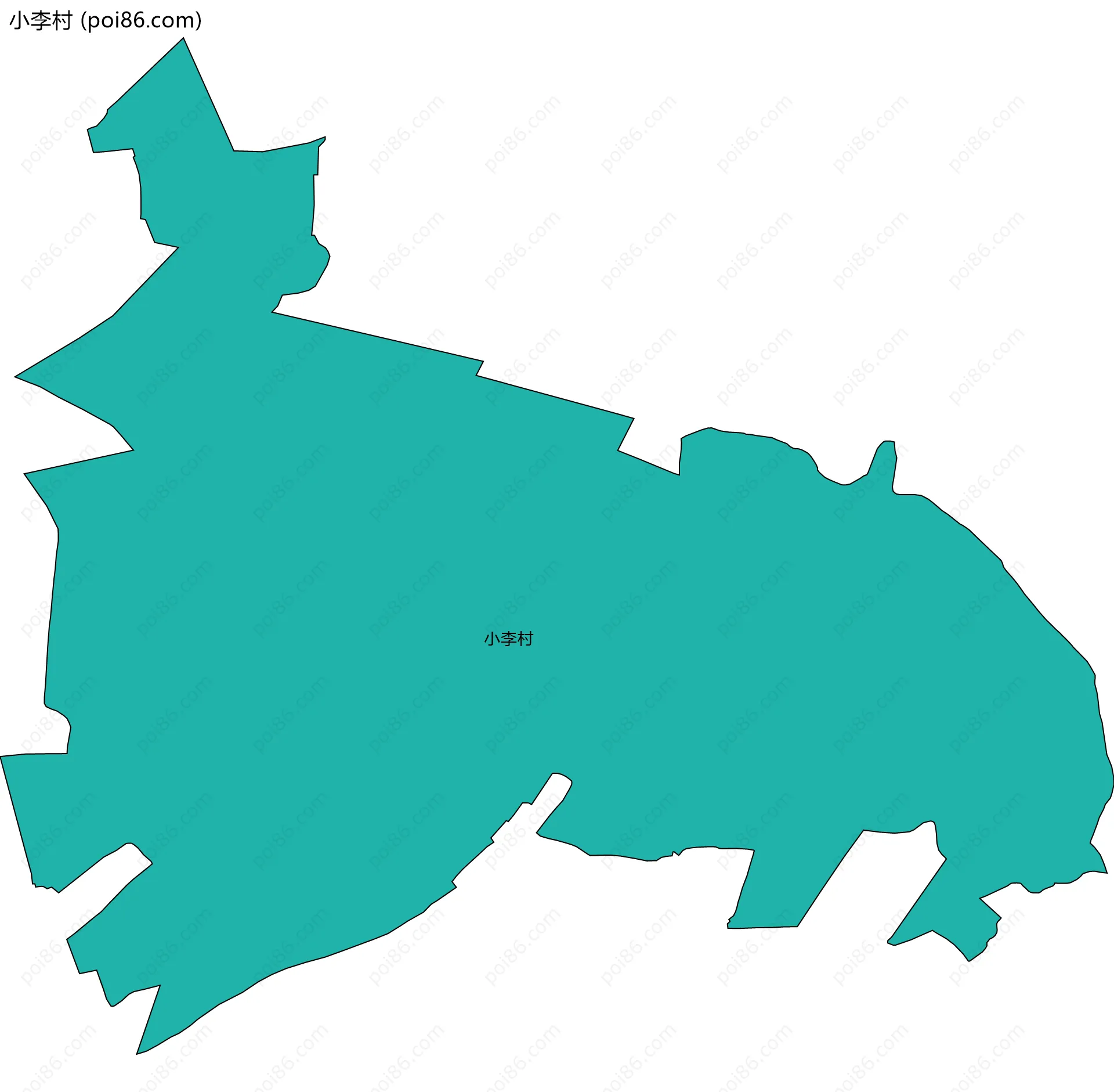 小李村边界地图