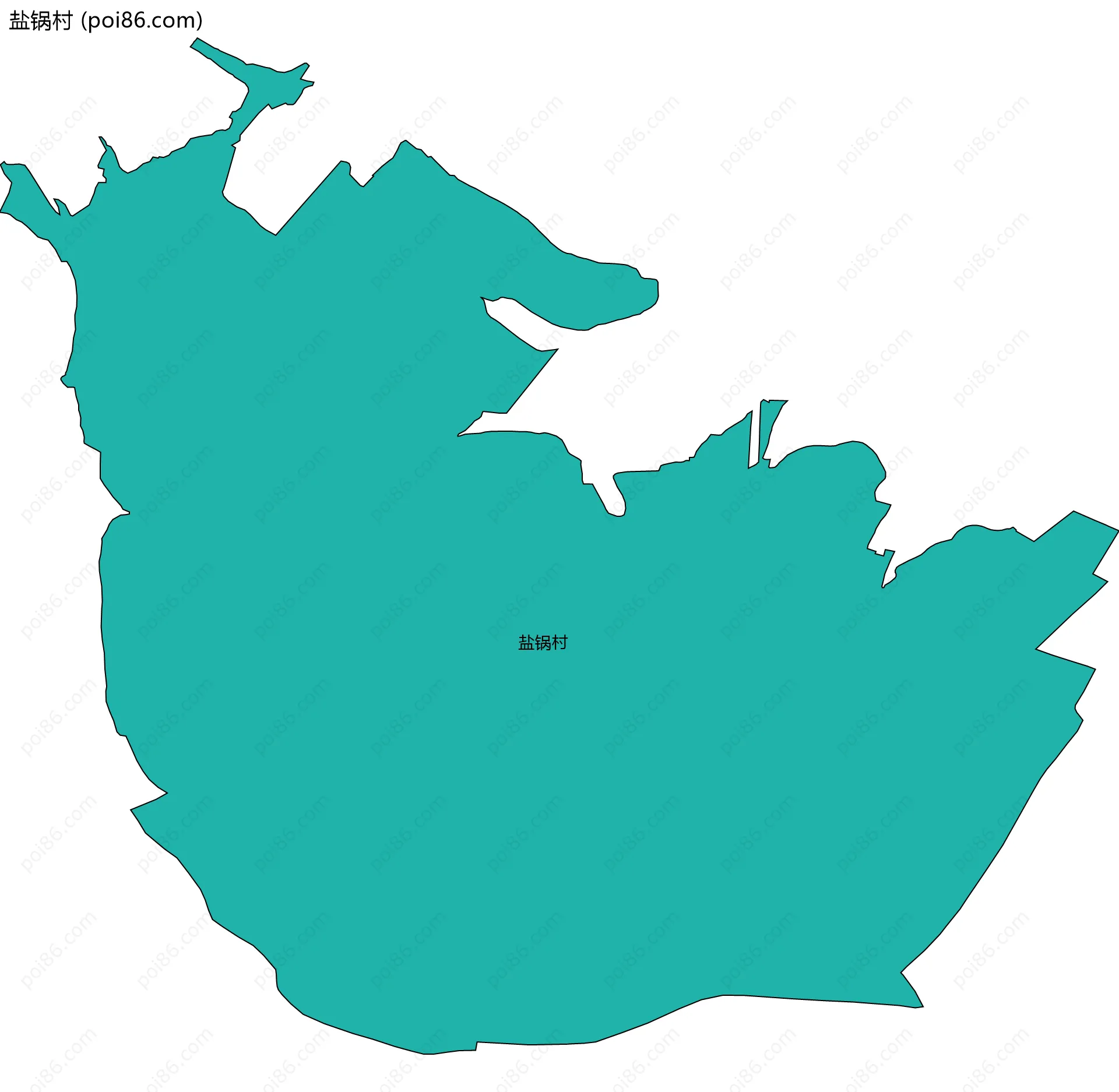 盐锅村边界地图