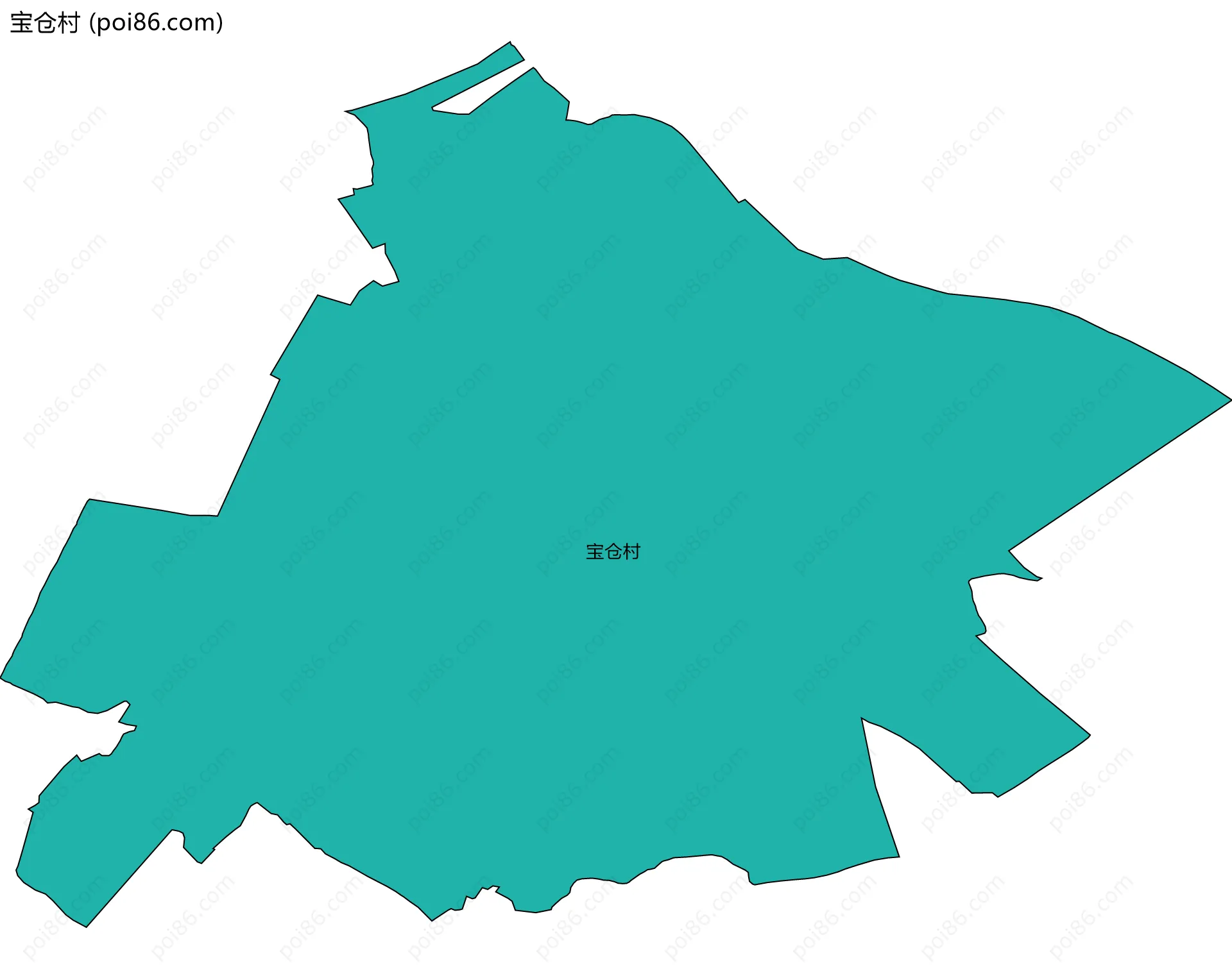 宝仓村边界地图