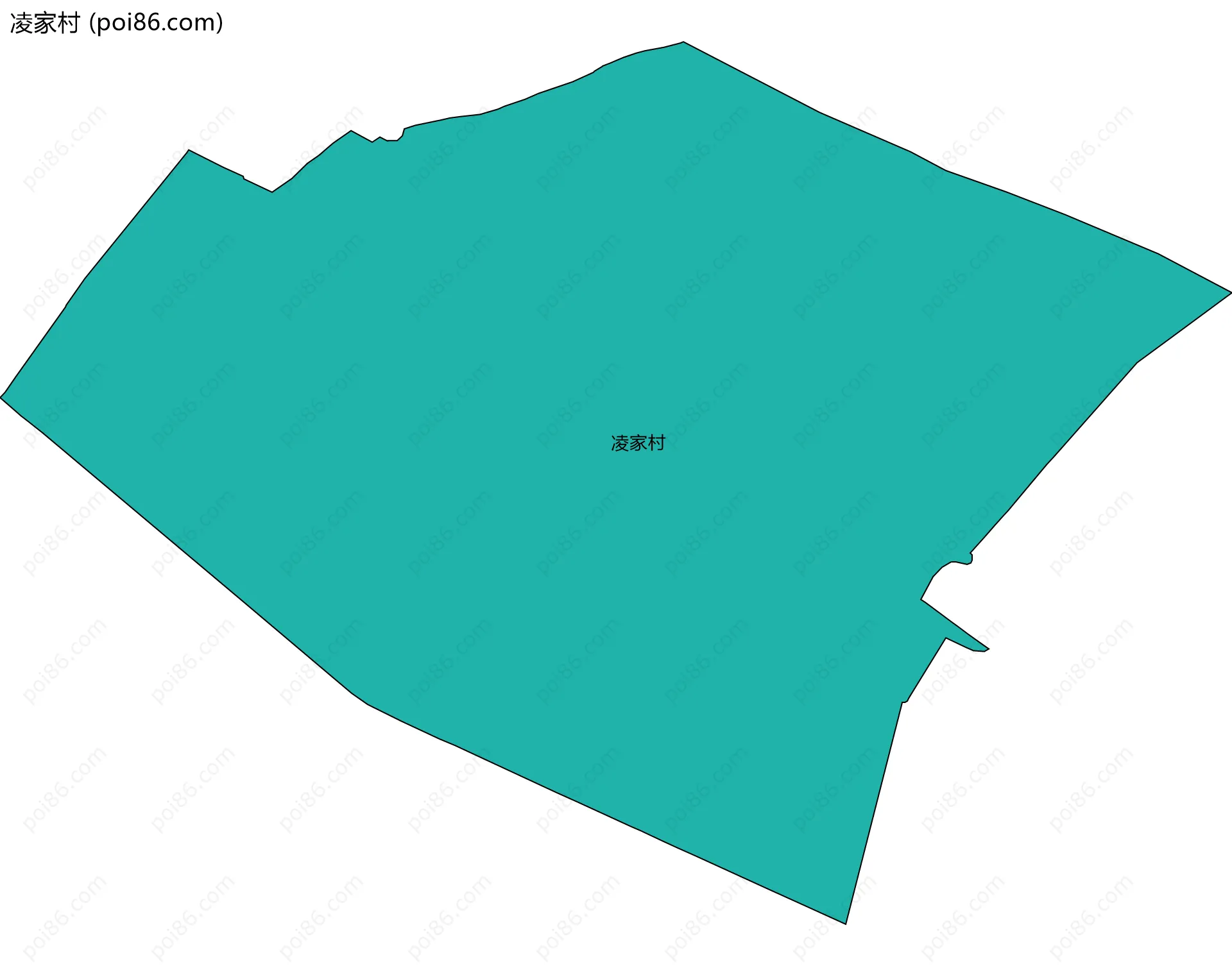 凌家村边界地图