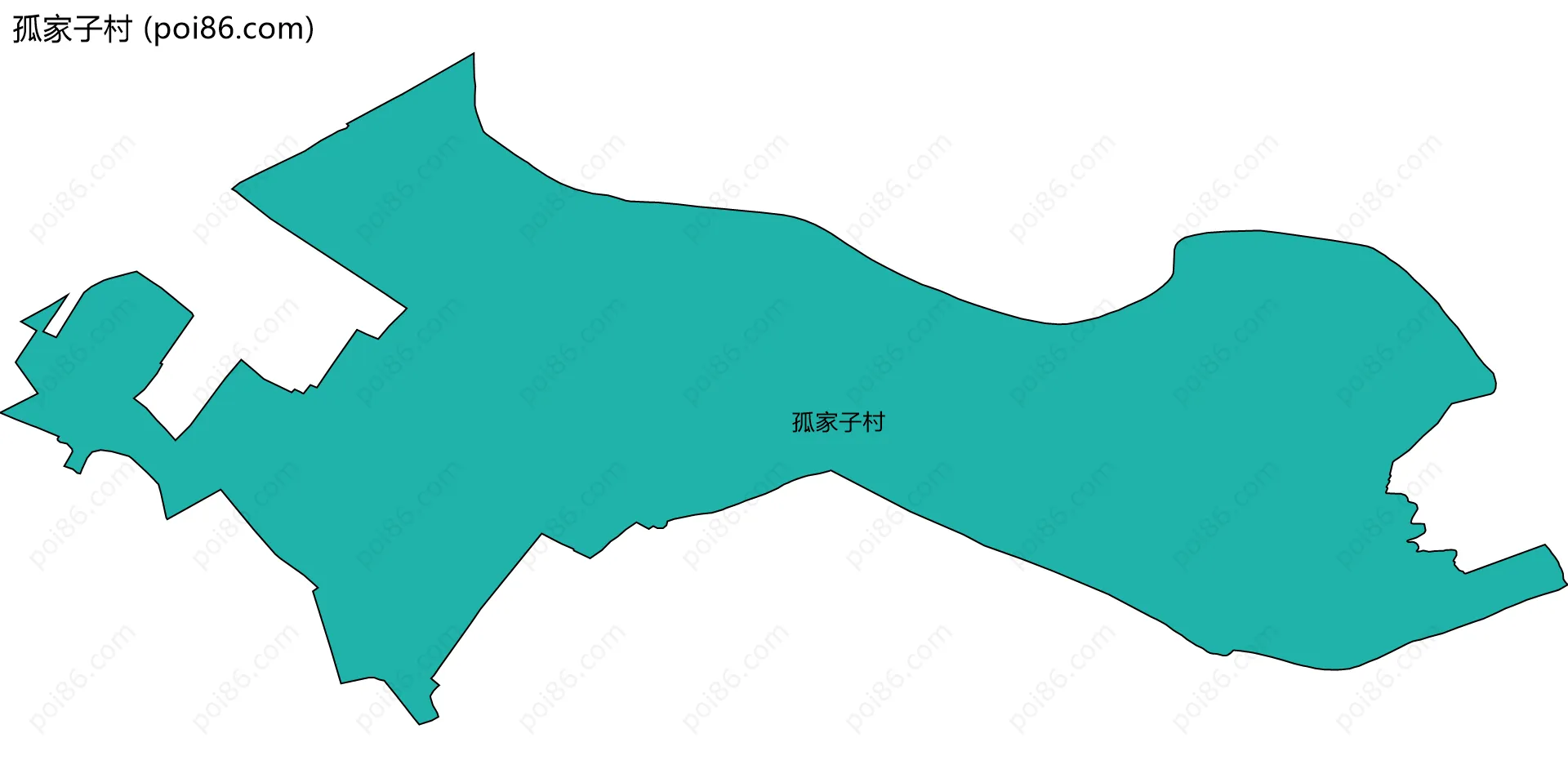 孤家子村边界地图