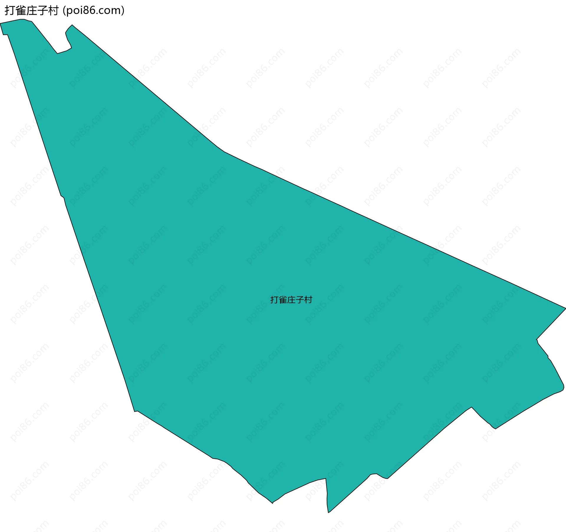 打雀庄子村边界地图