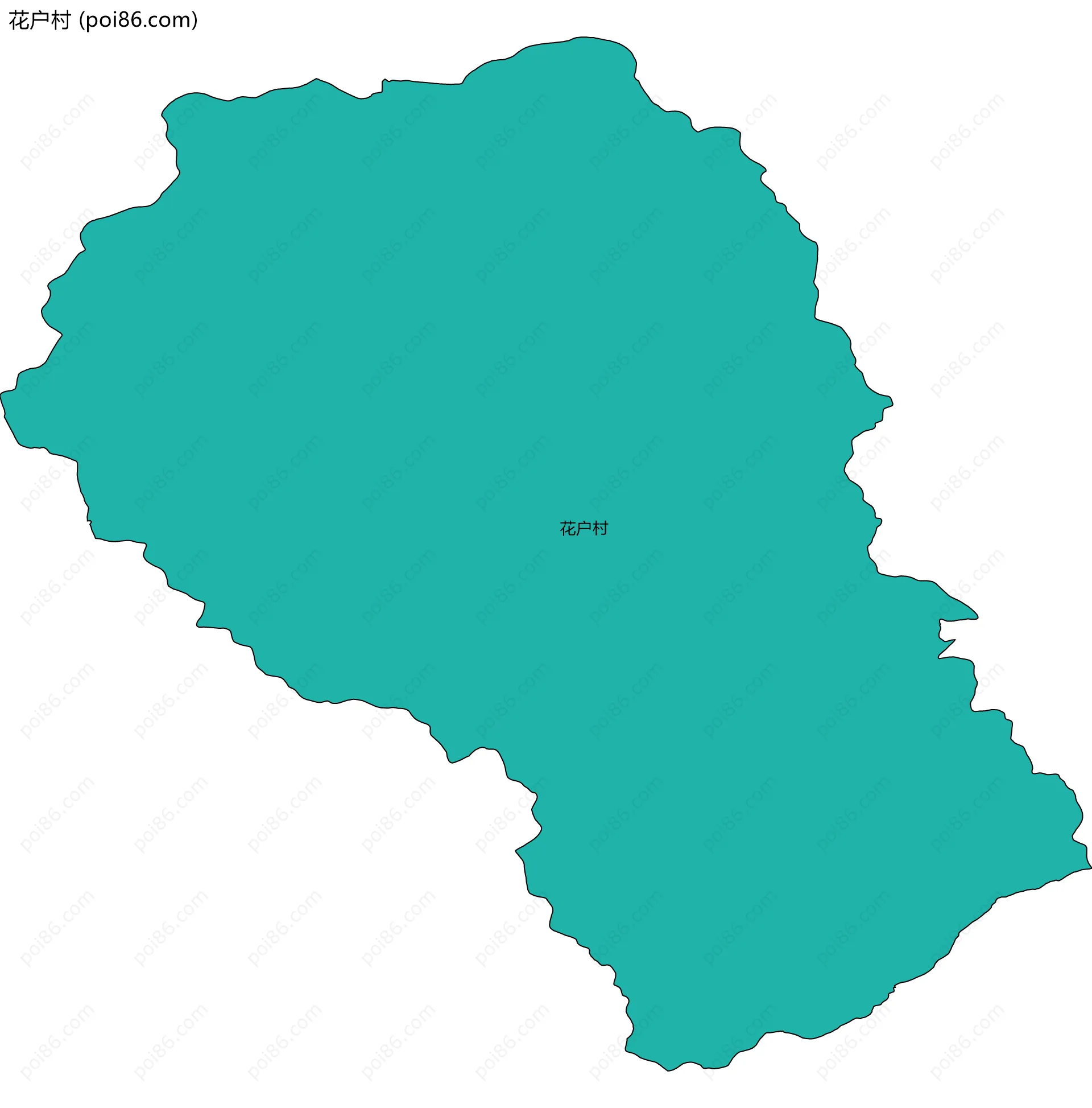 花户村边界地图