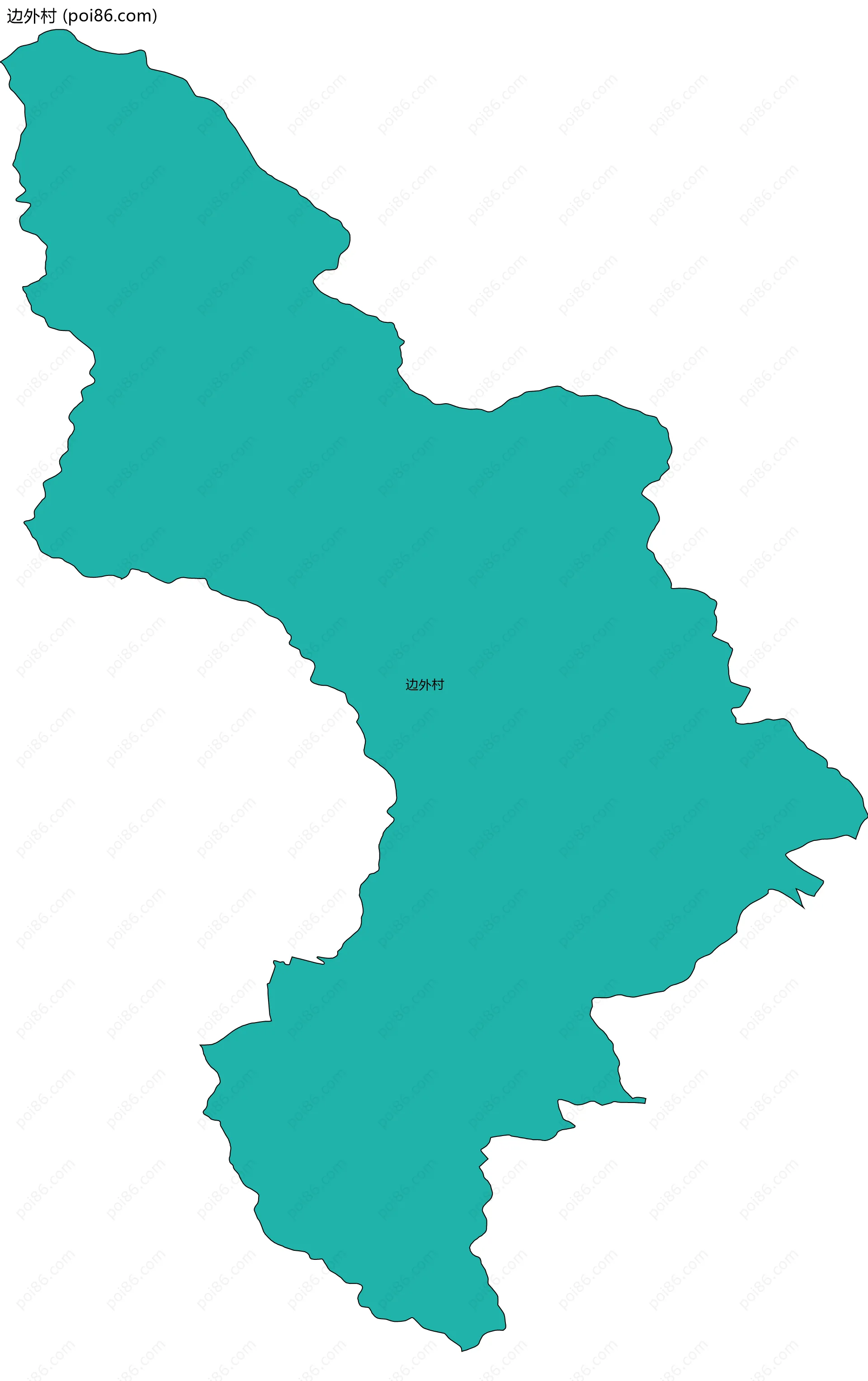 边外村边界地图