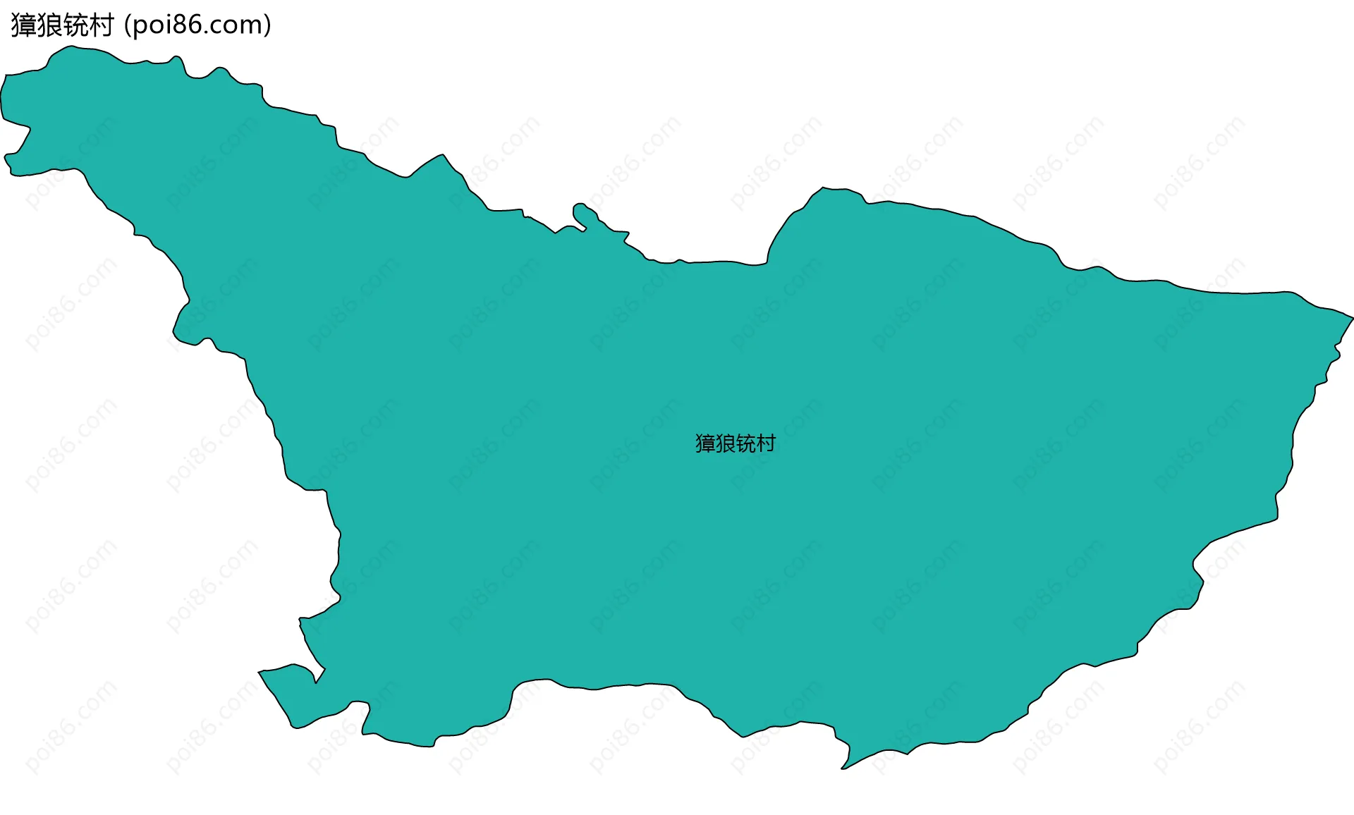 獐狼铳村边界地图