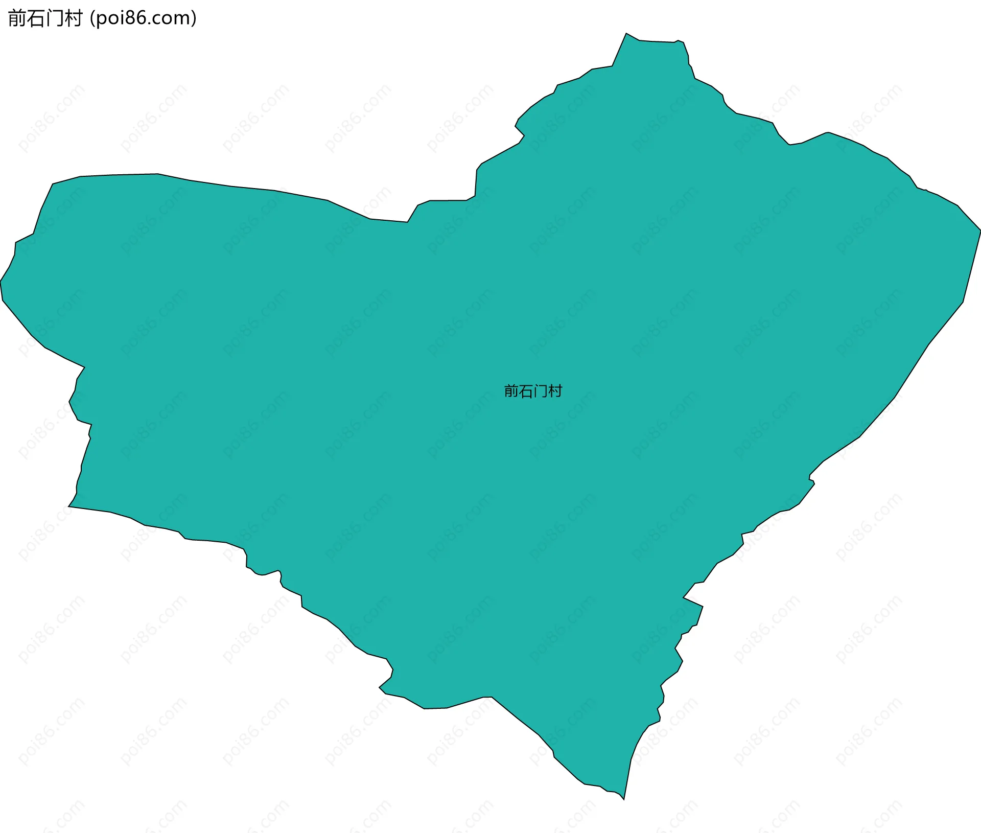 前石门村边界地图